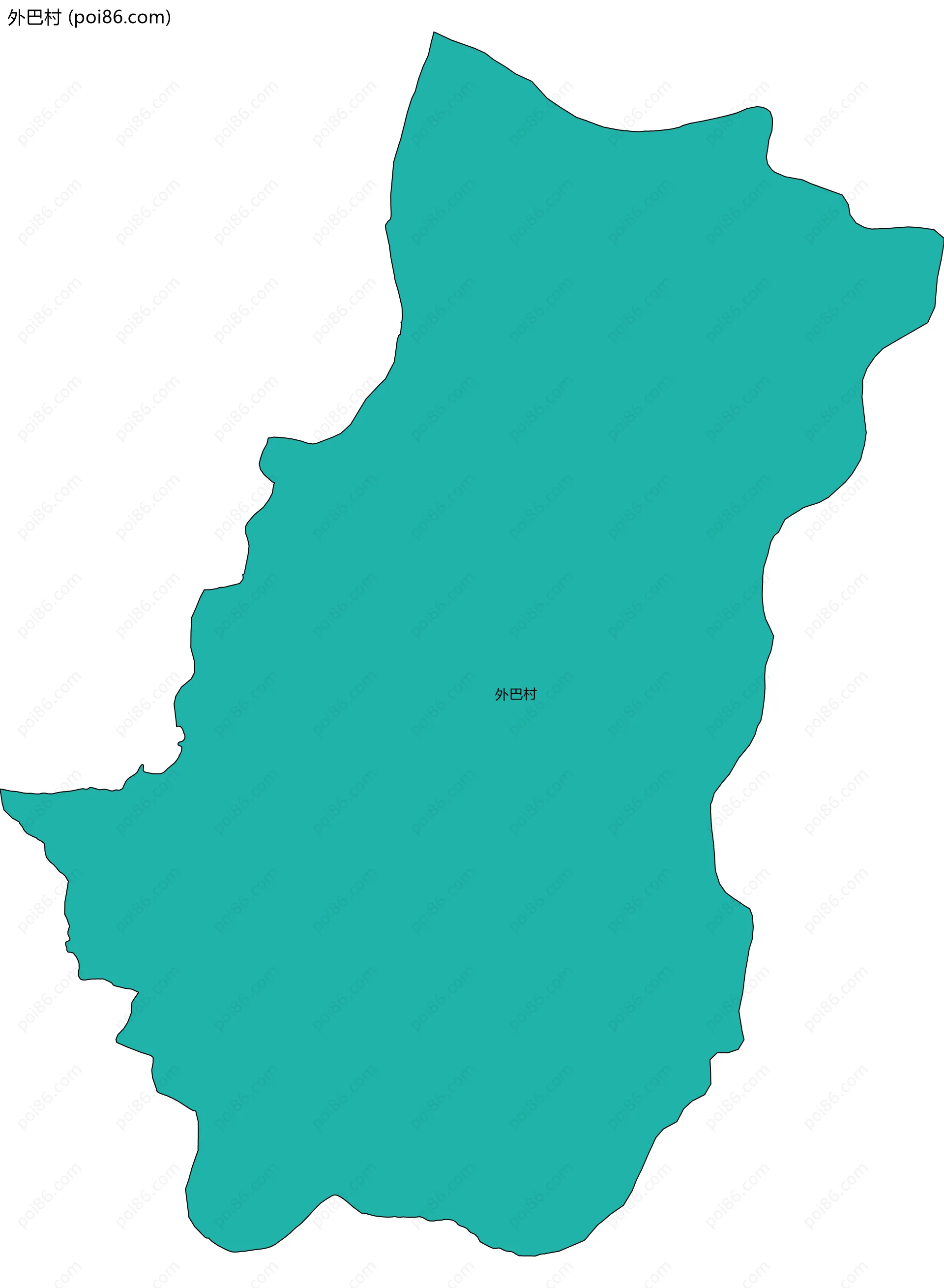 外巴村边界地图