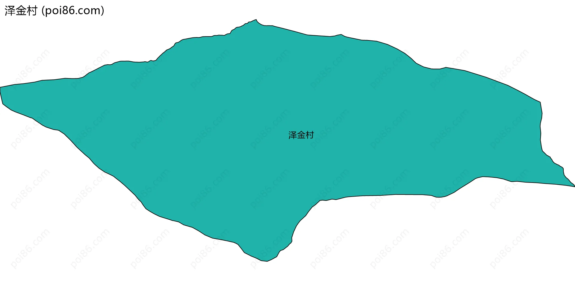 泽金村边界地图