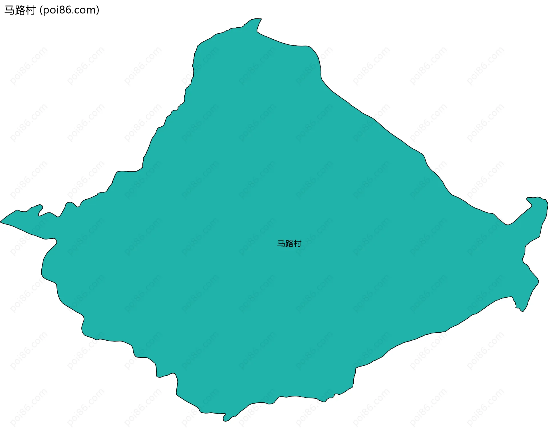 马路村边界地图