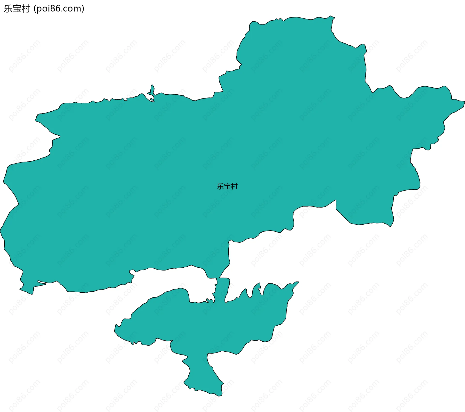 乐宝村边界地图