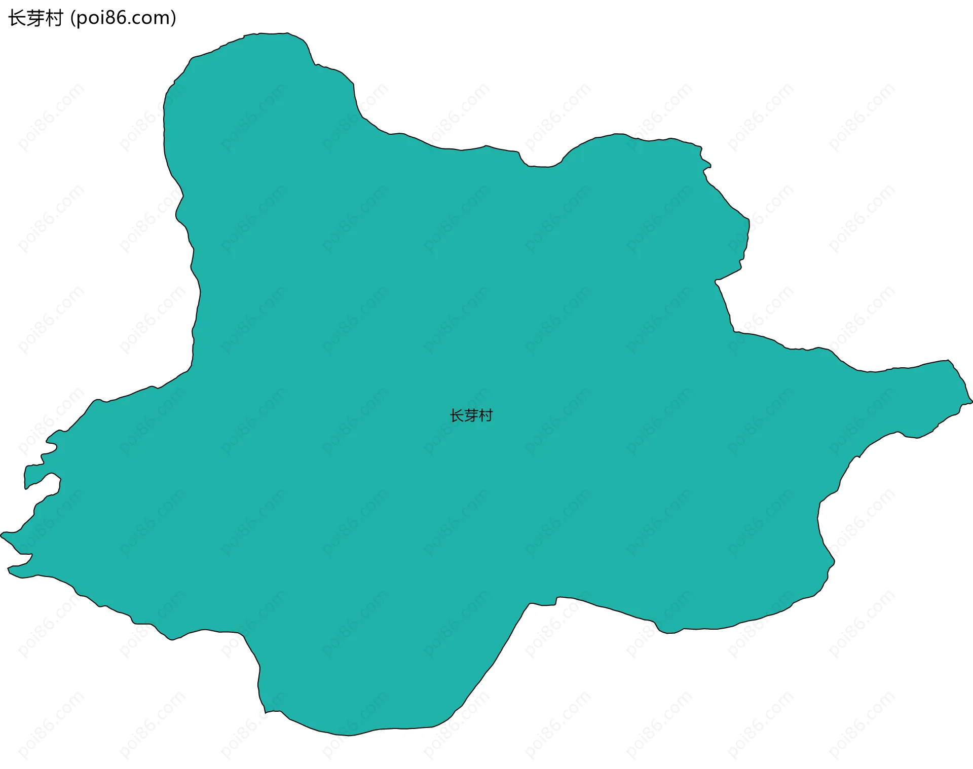 长芽村边界地图