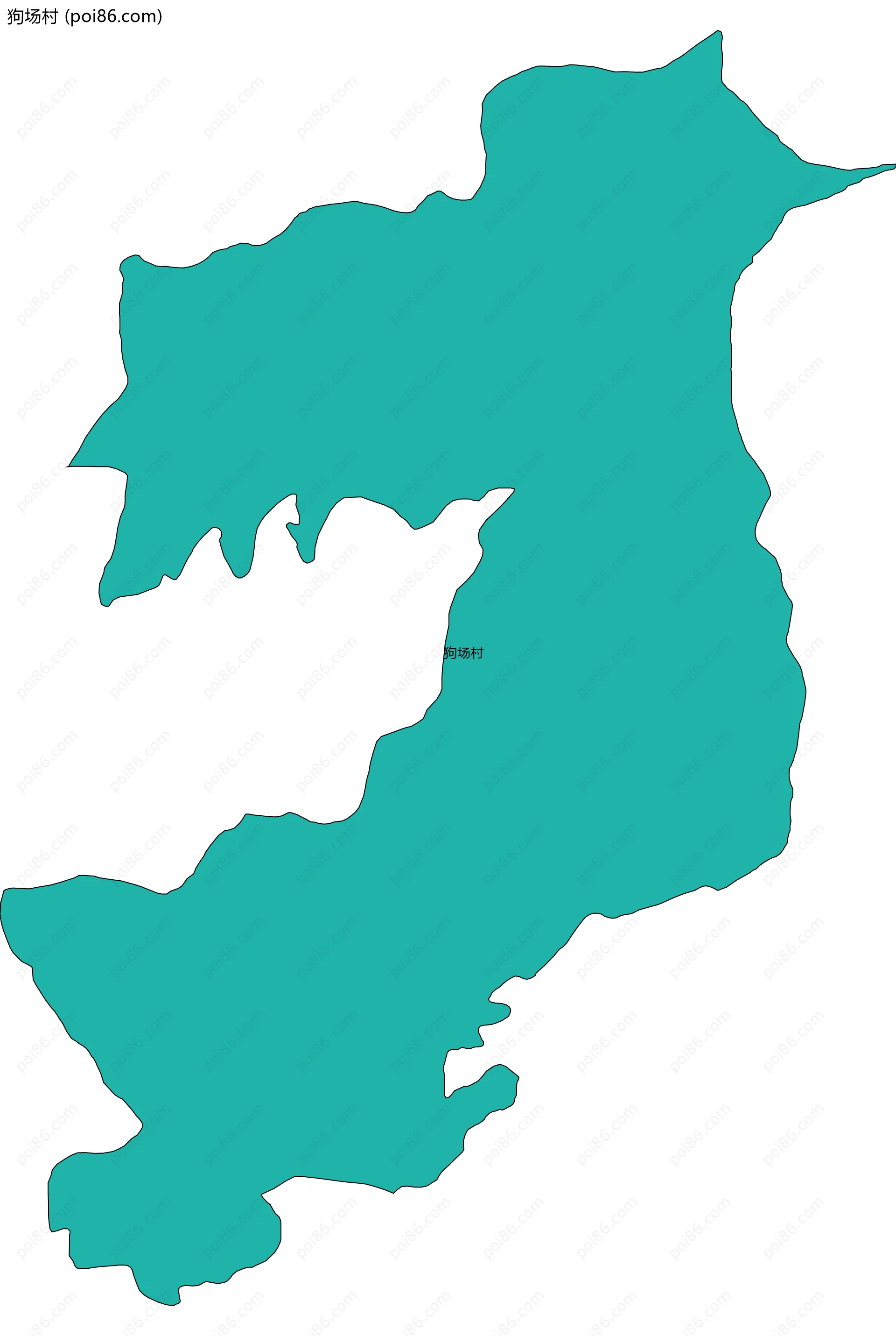 狗场村边界地图