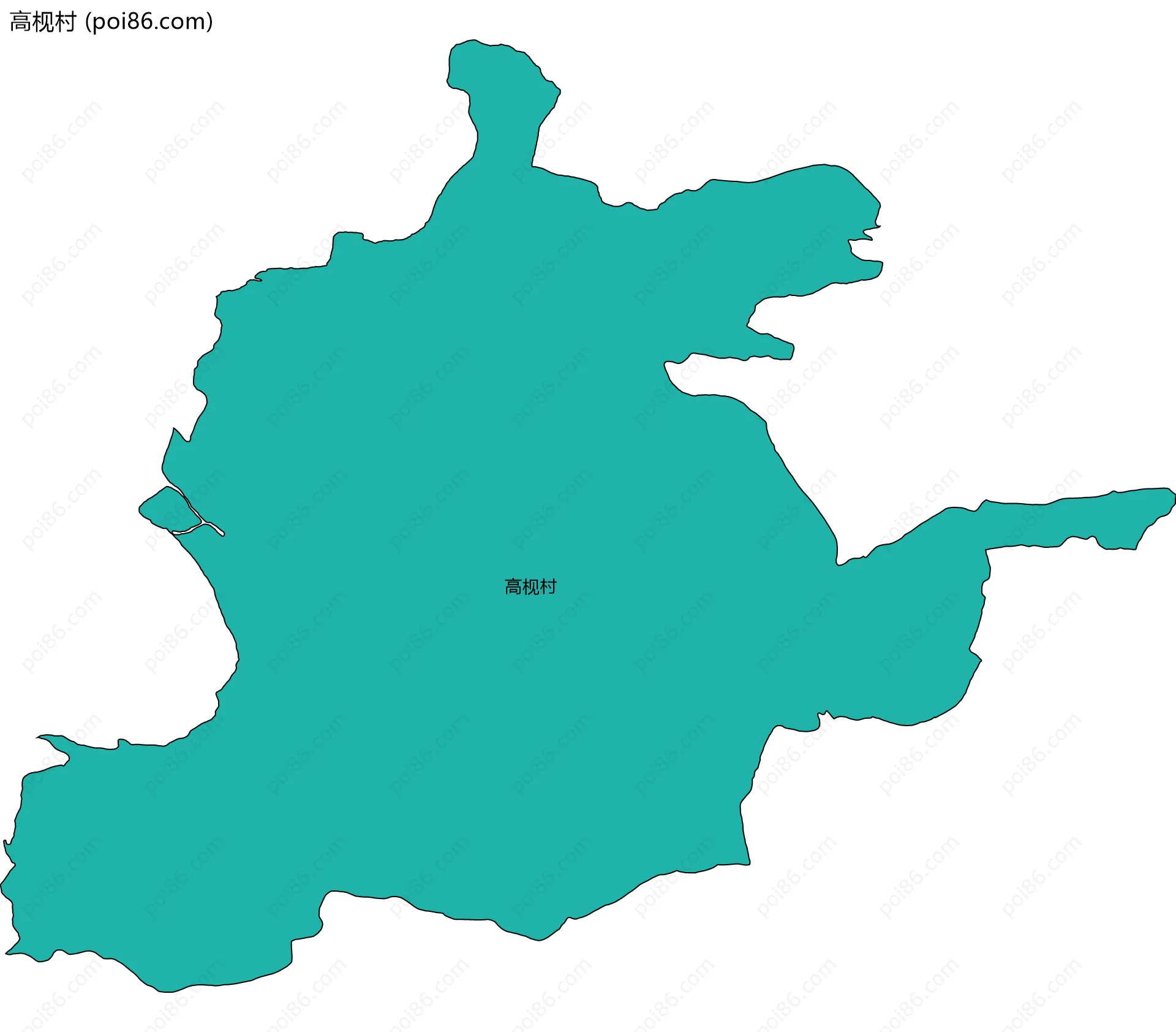 高枧村边界地图