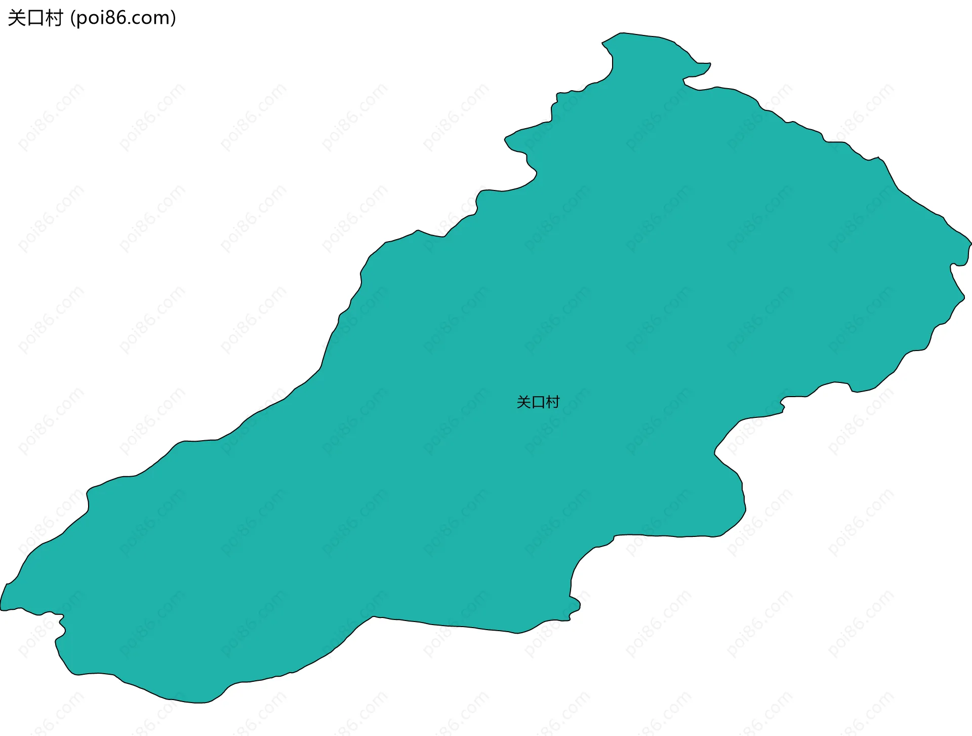 关口村边界地图