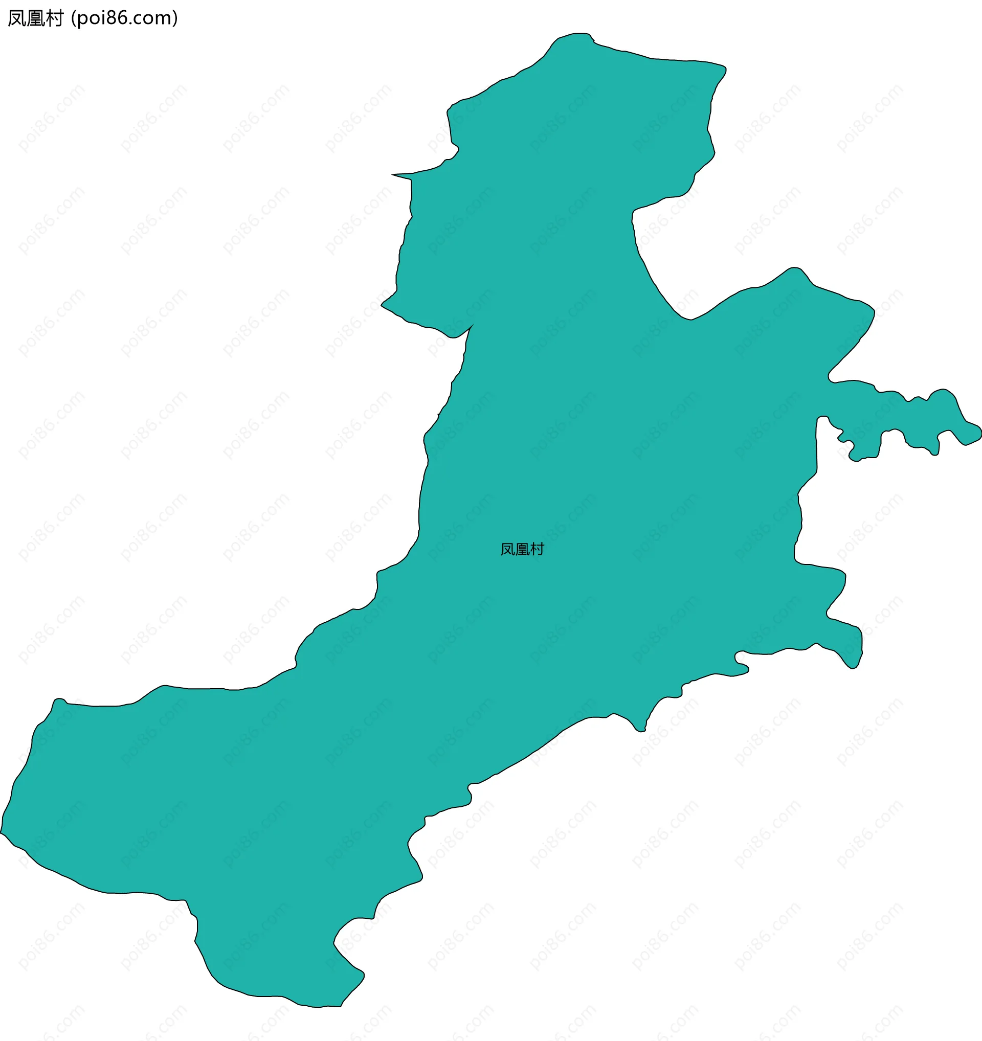 凤凰村边界地图