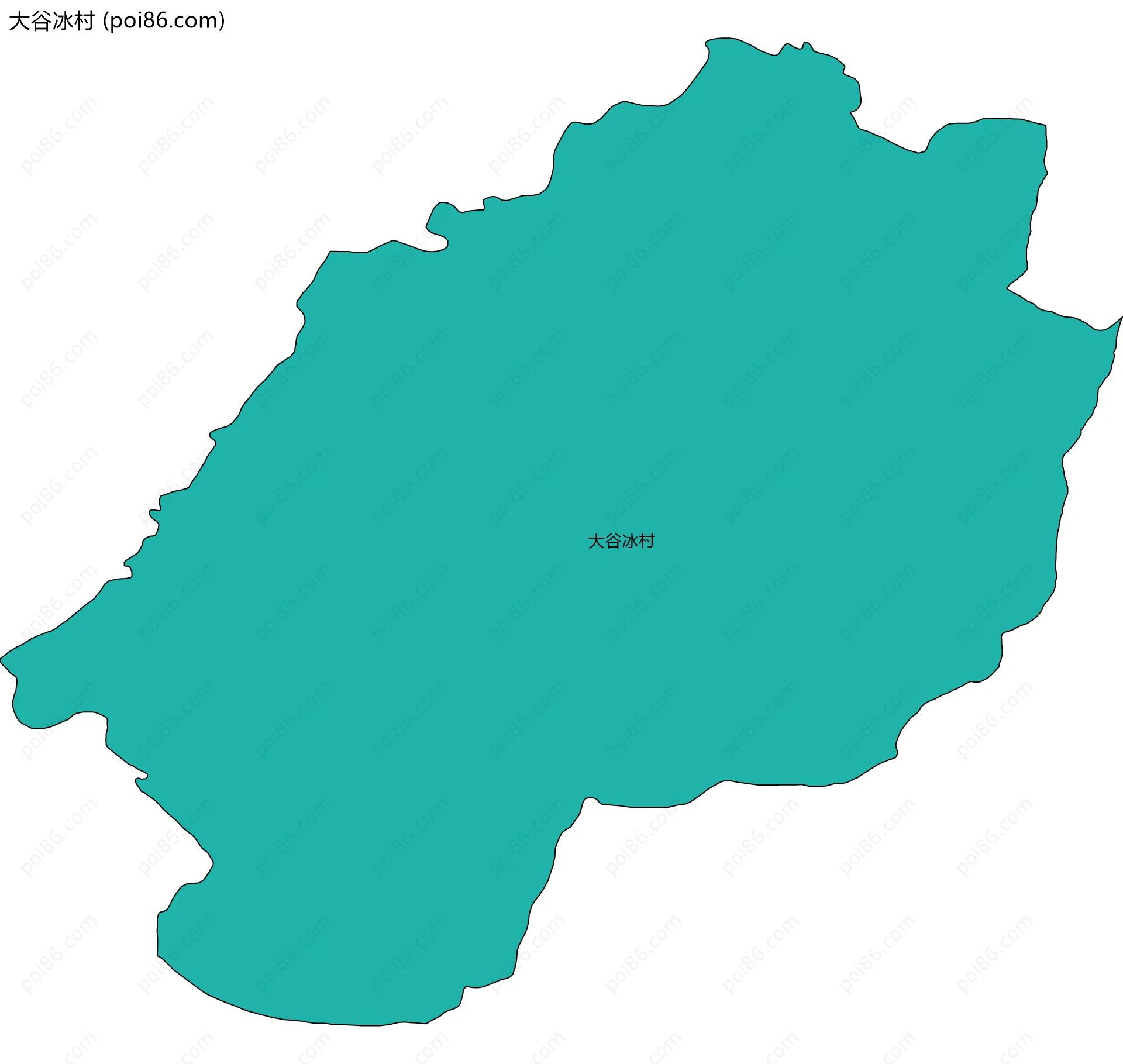 大谷冰村边界地图