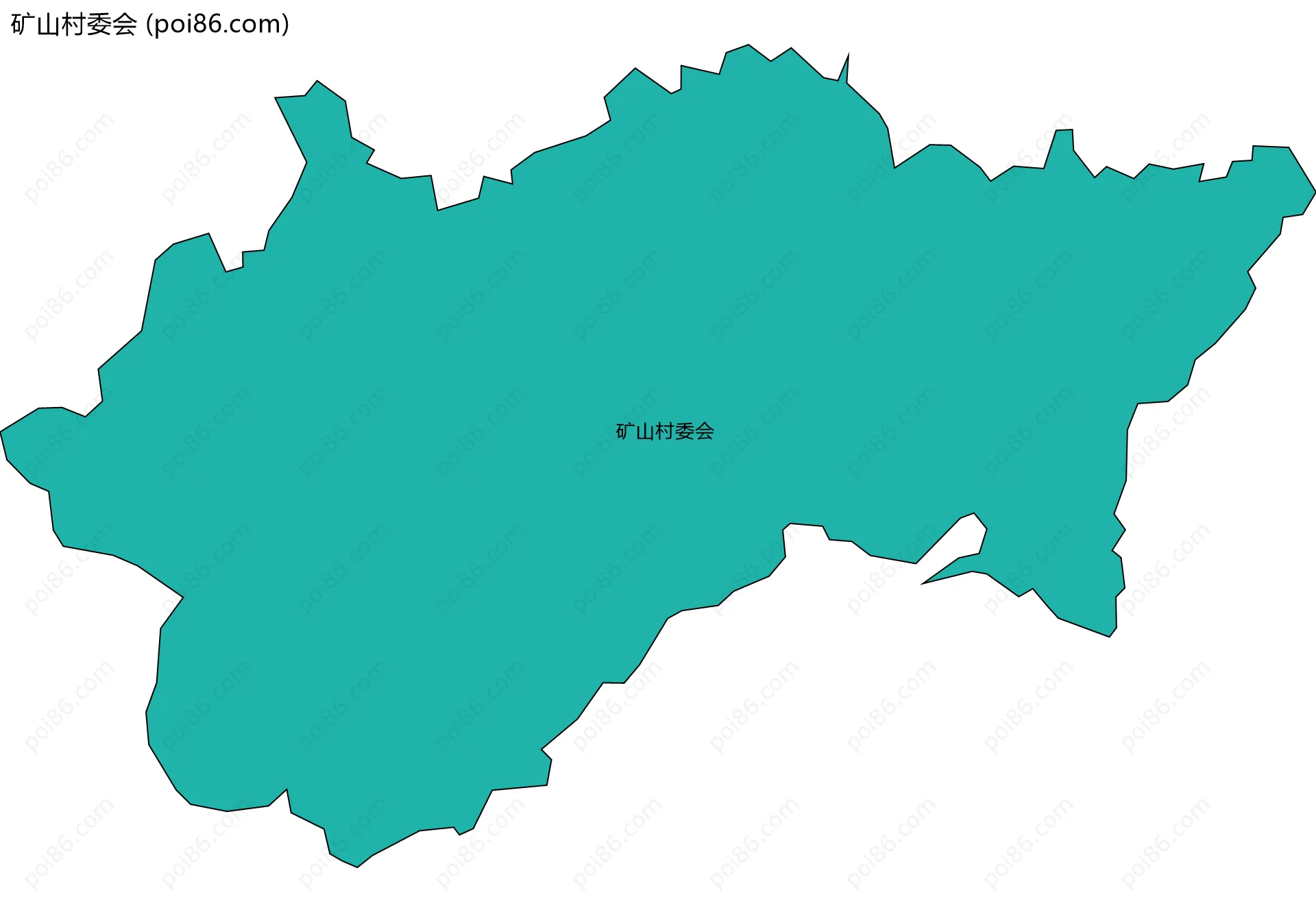 矿山村委会边界地图
