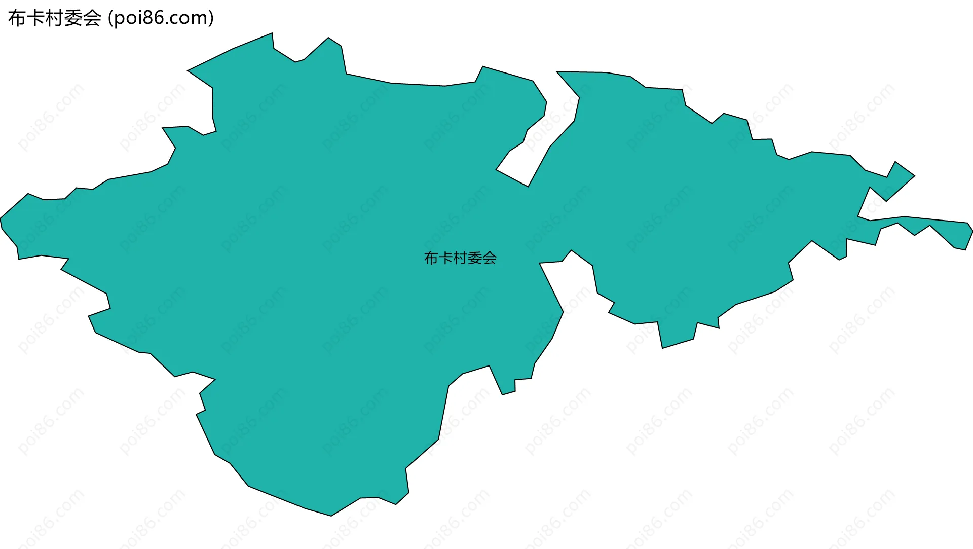 布卡村委会边界地图