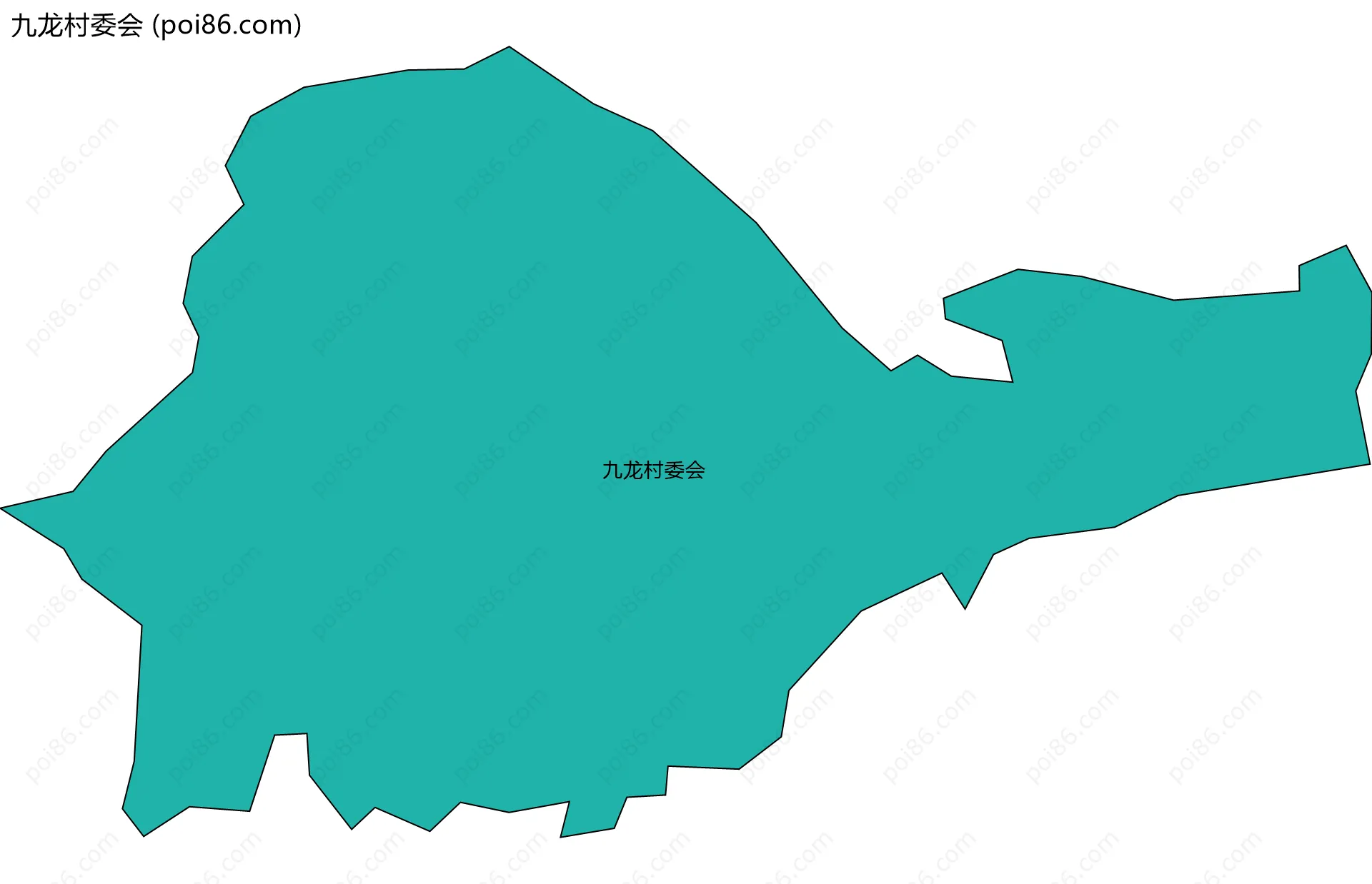 九龙村委会边界地图