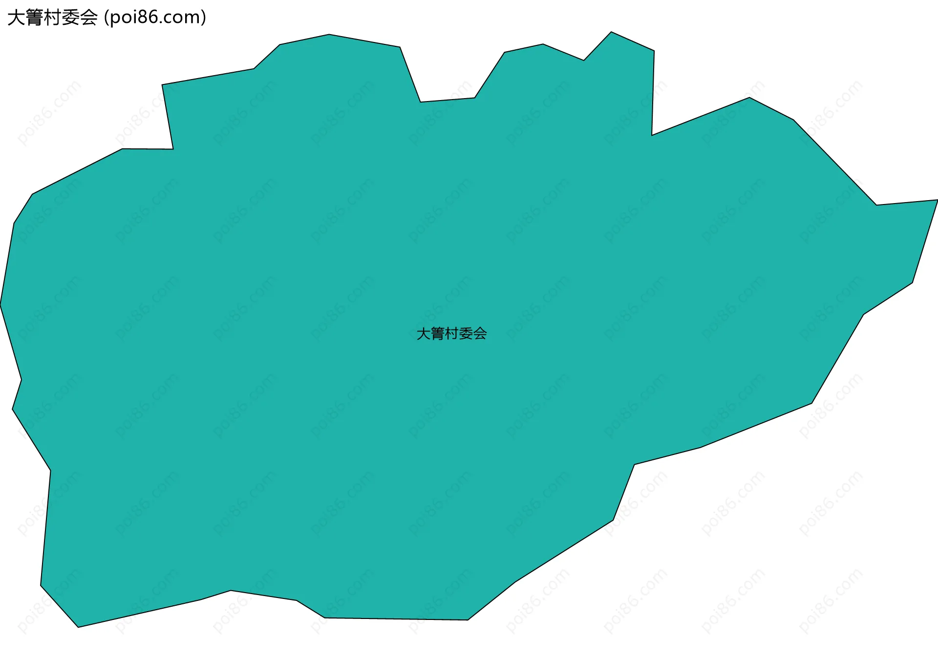 大箐村委会边界地图