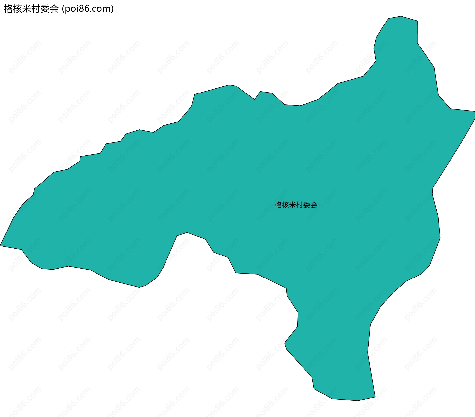 格核米村委会边界地图