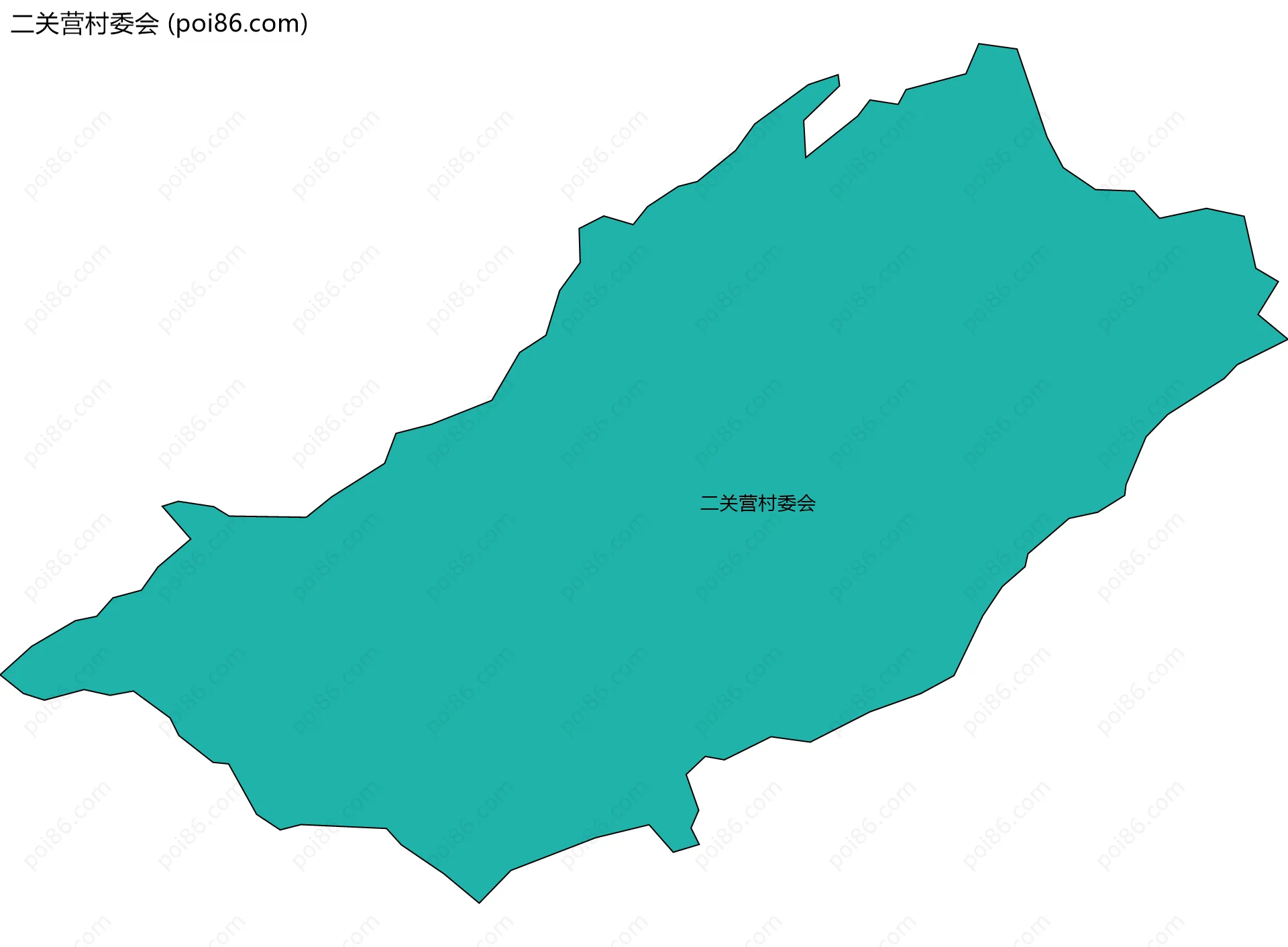 二关营村委会边界地图