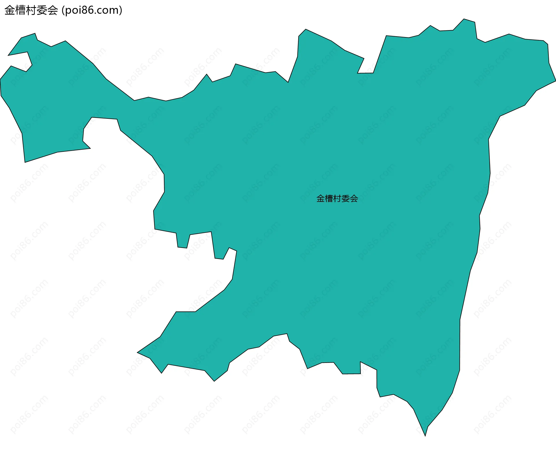 金槽村委会边界地图