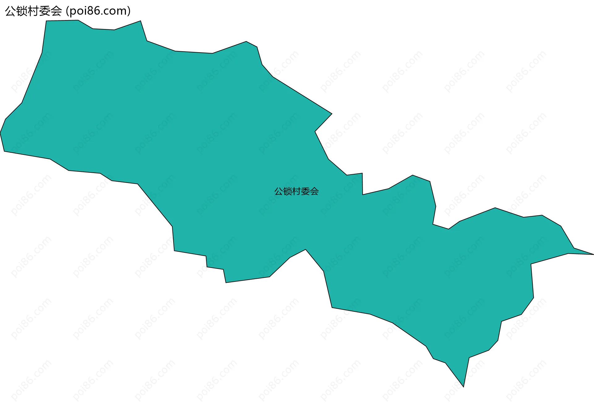 公锁村委会边界地图