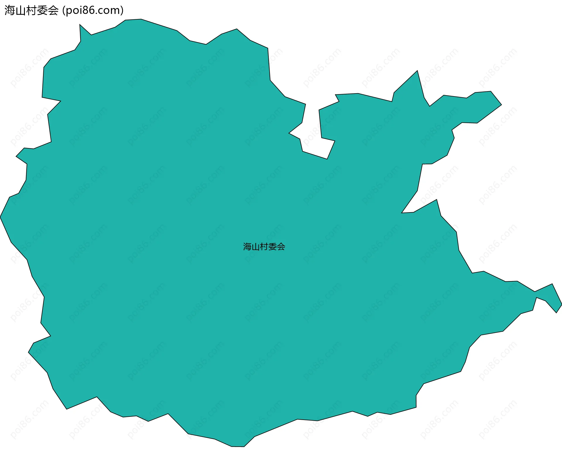 海山村委会边界地图