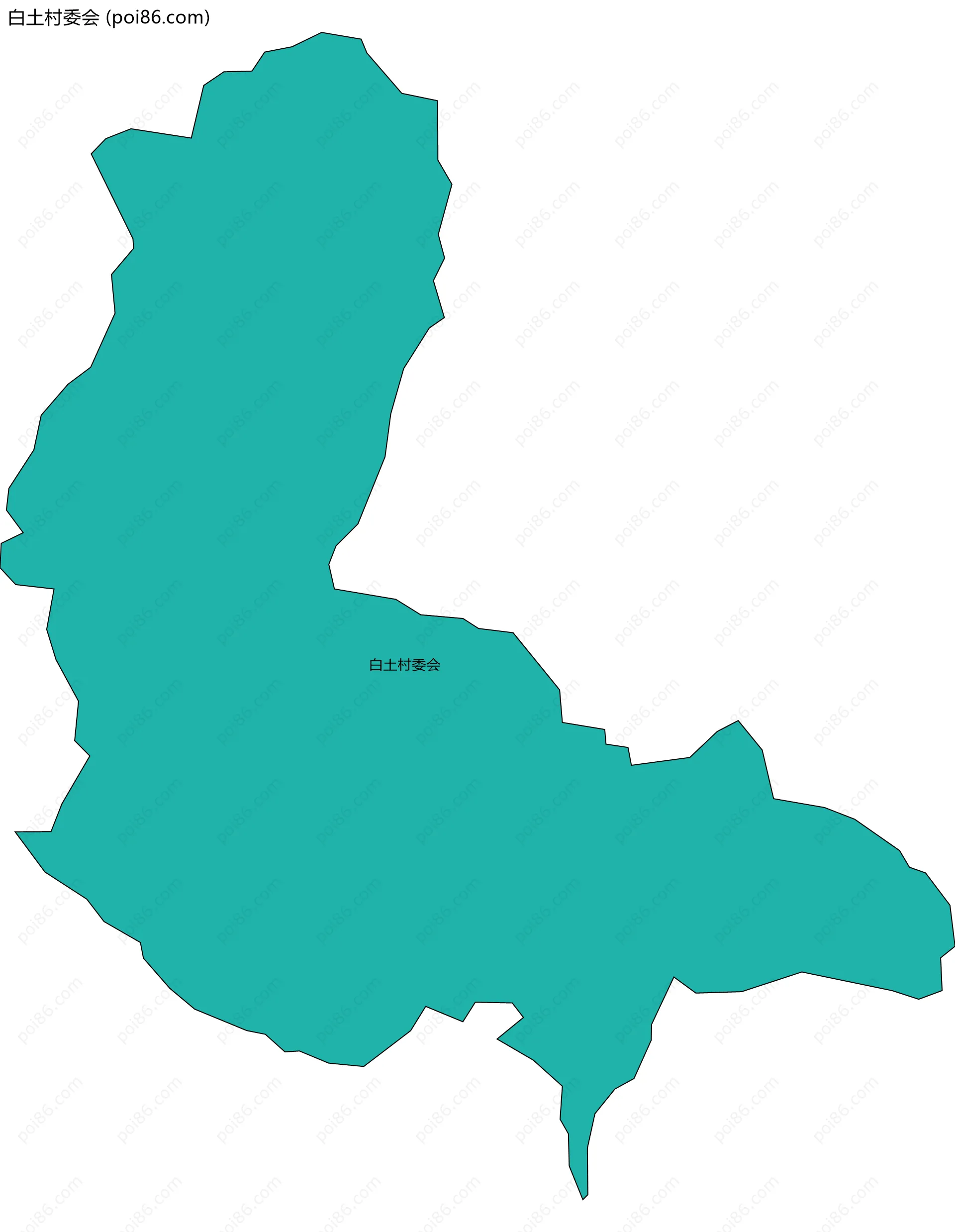 白土村委会边界地图