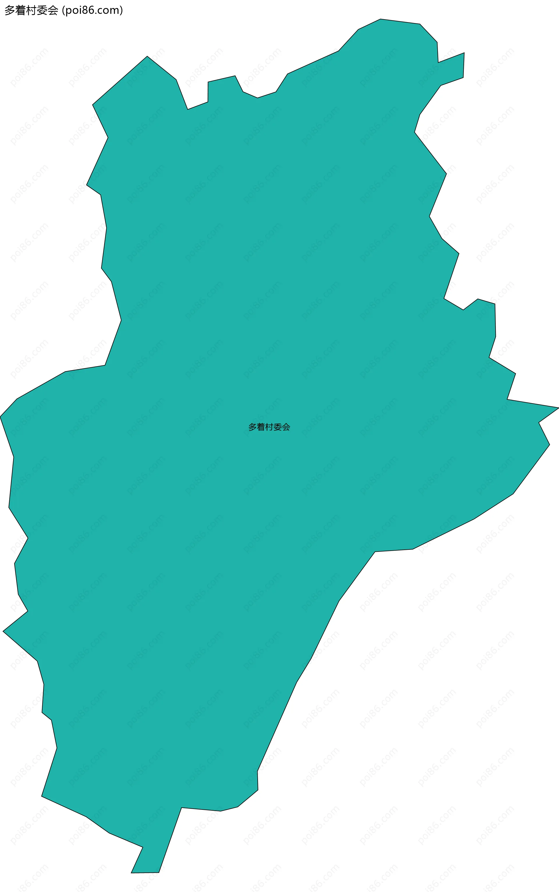 多着村委会边界地图