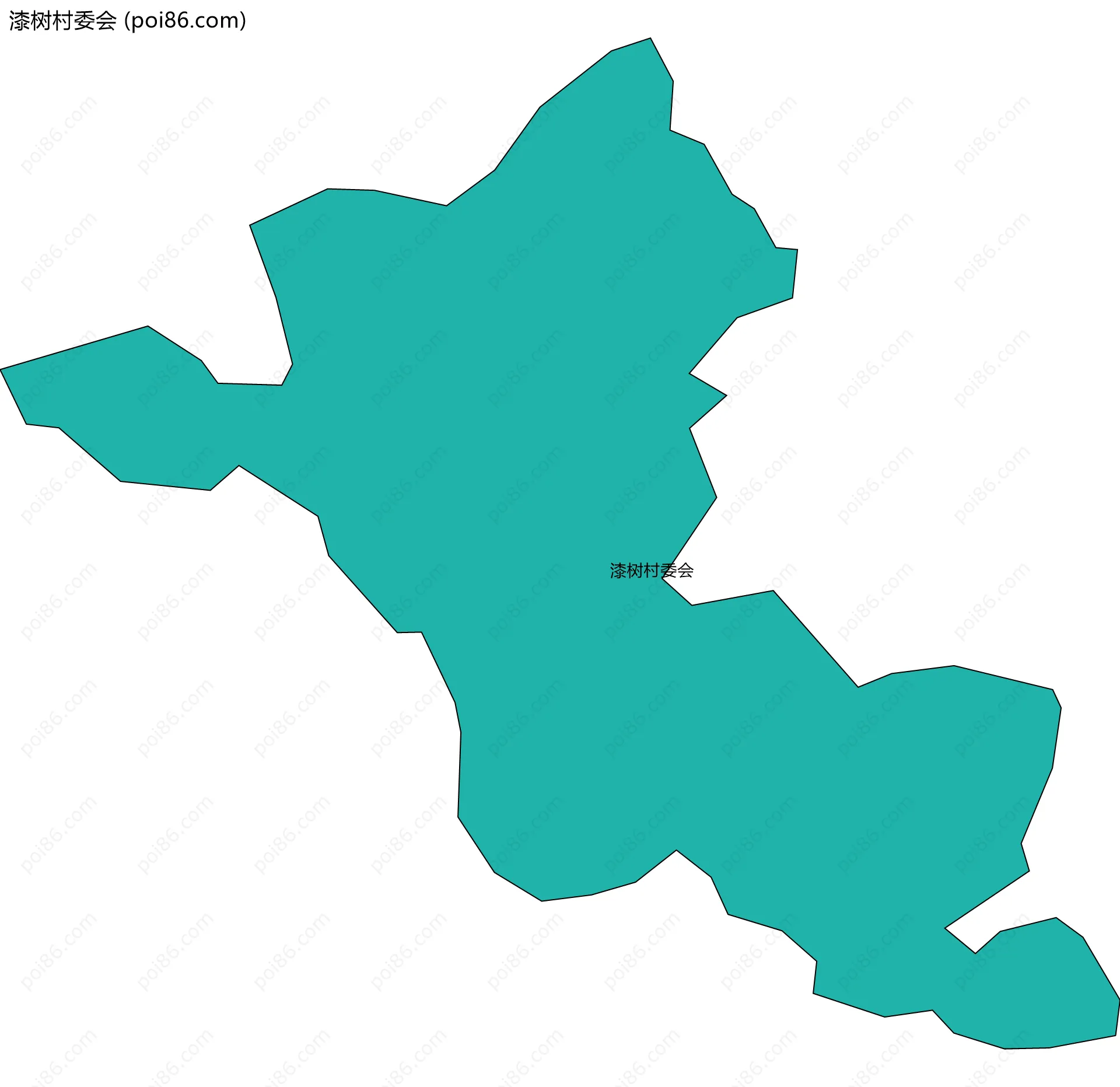 漆树村委会边界地图