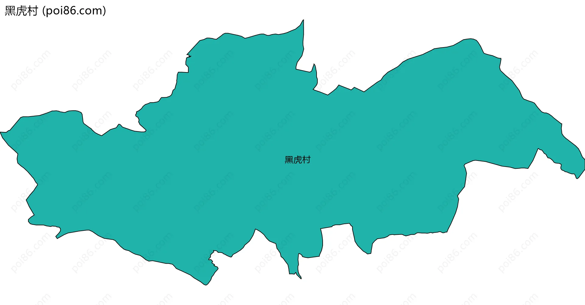 黑虎村边界地图