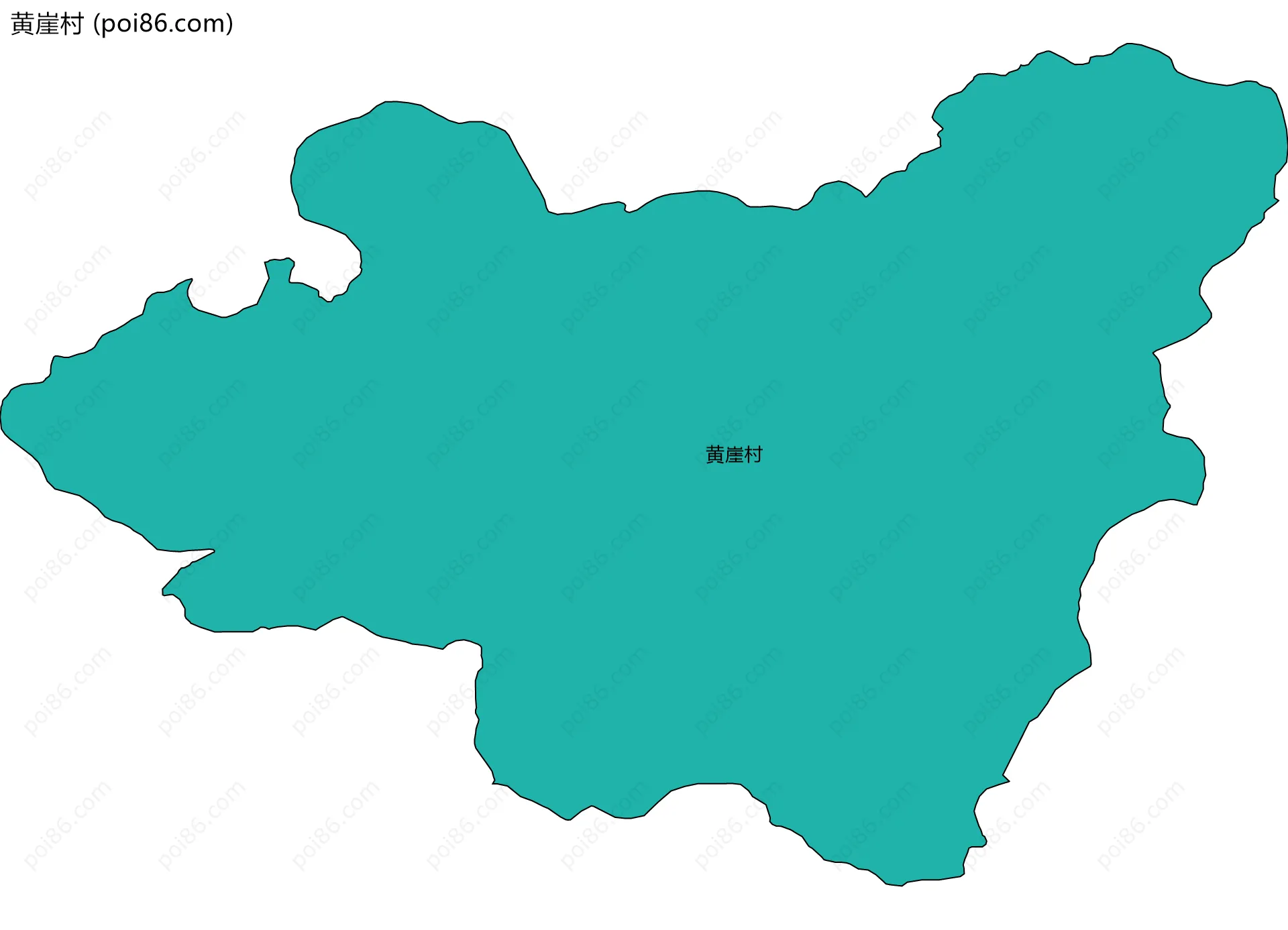 黄崖村边界地图