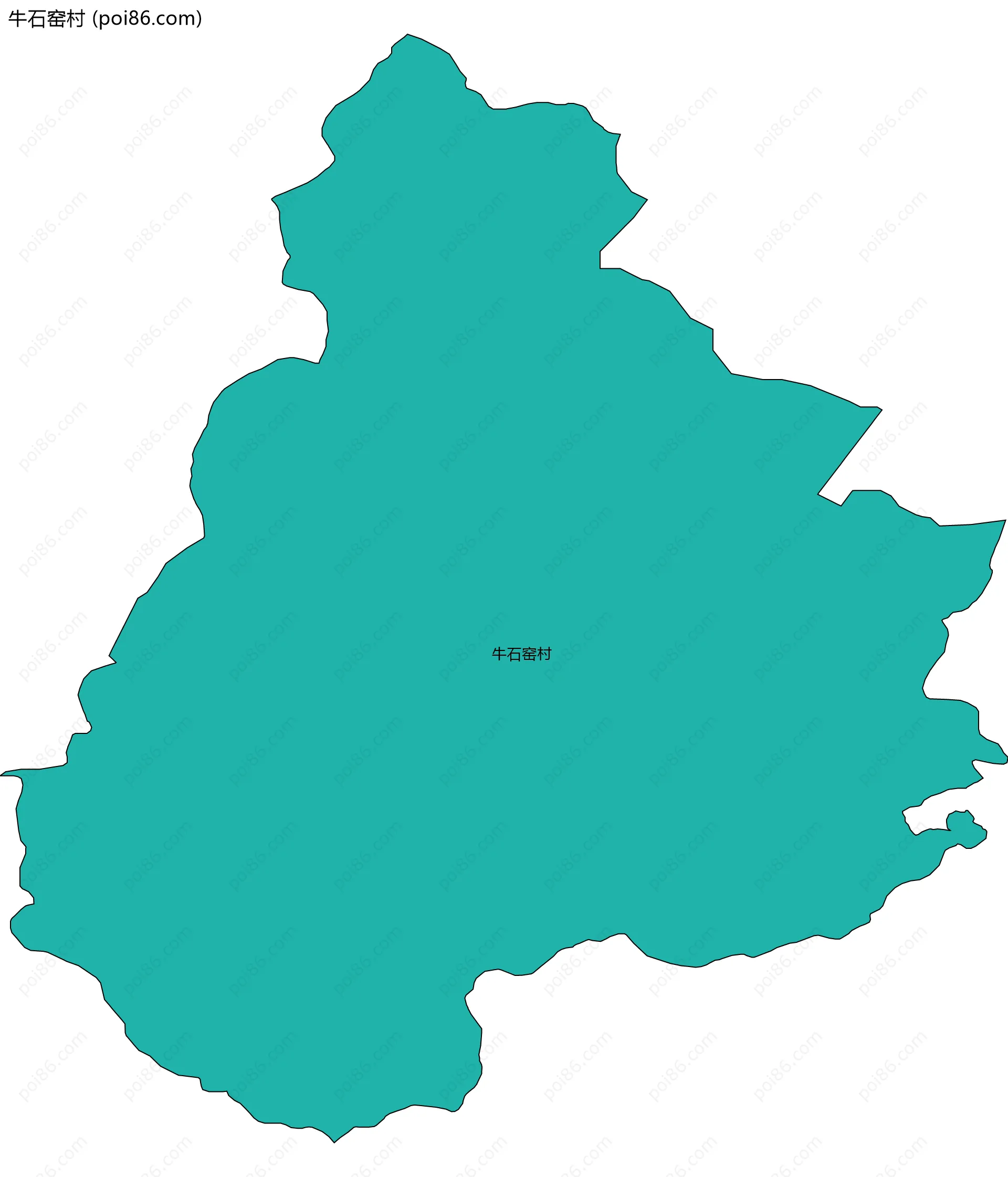 牛石窑村边界地图