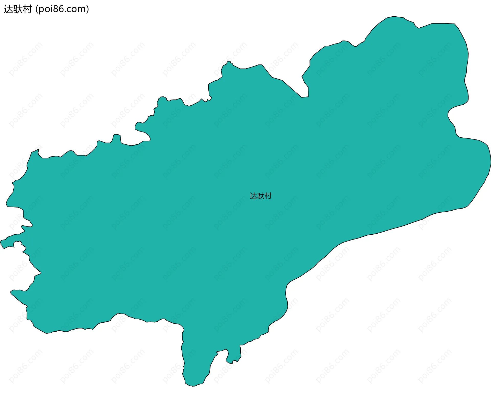 达驮村边界地图