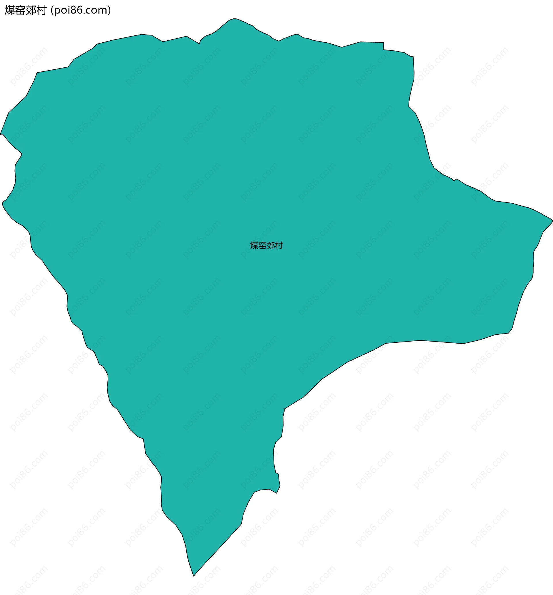 煤窑郊村边界地图