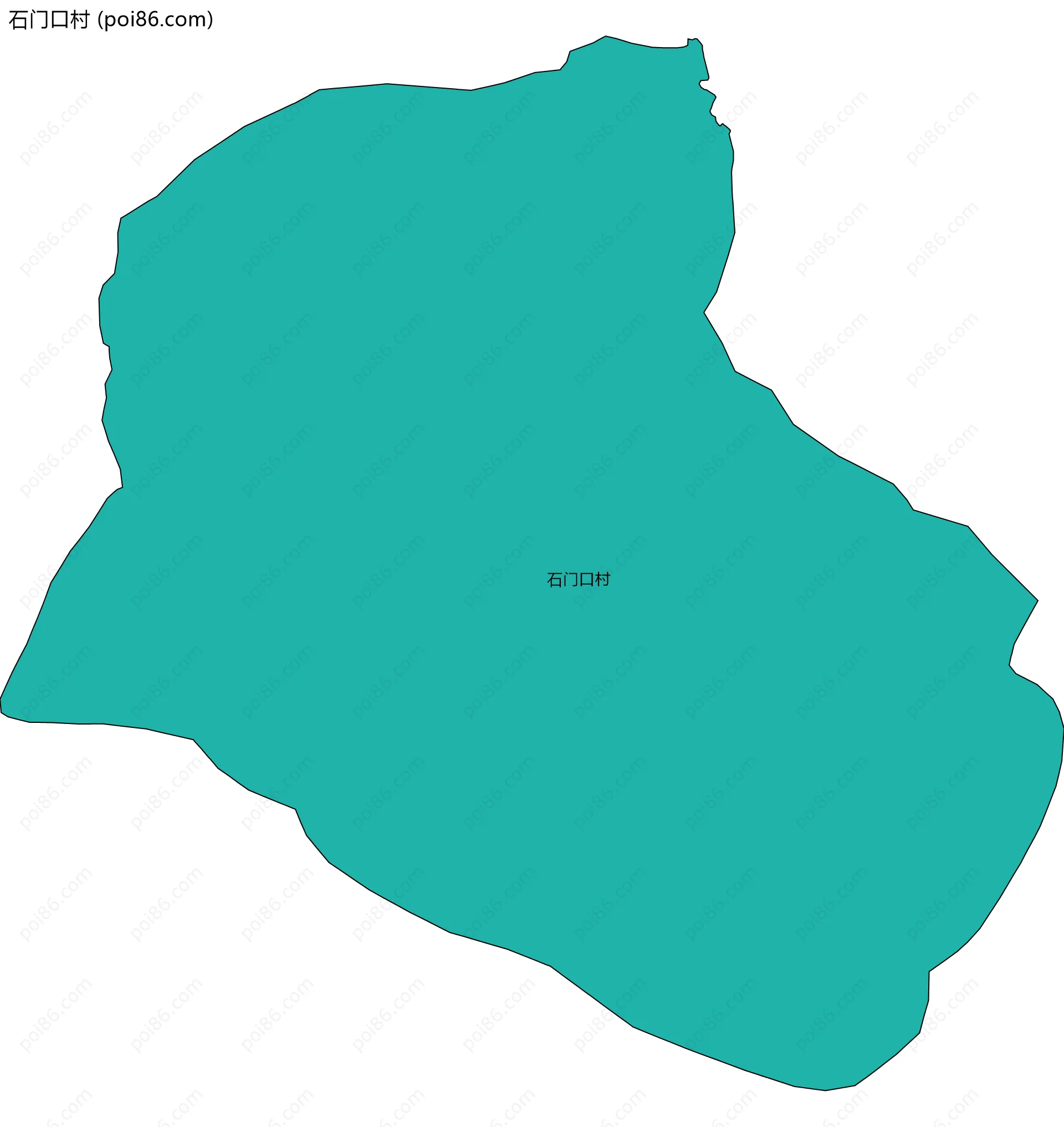石门口村边界地图