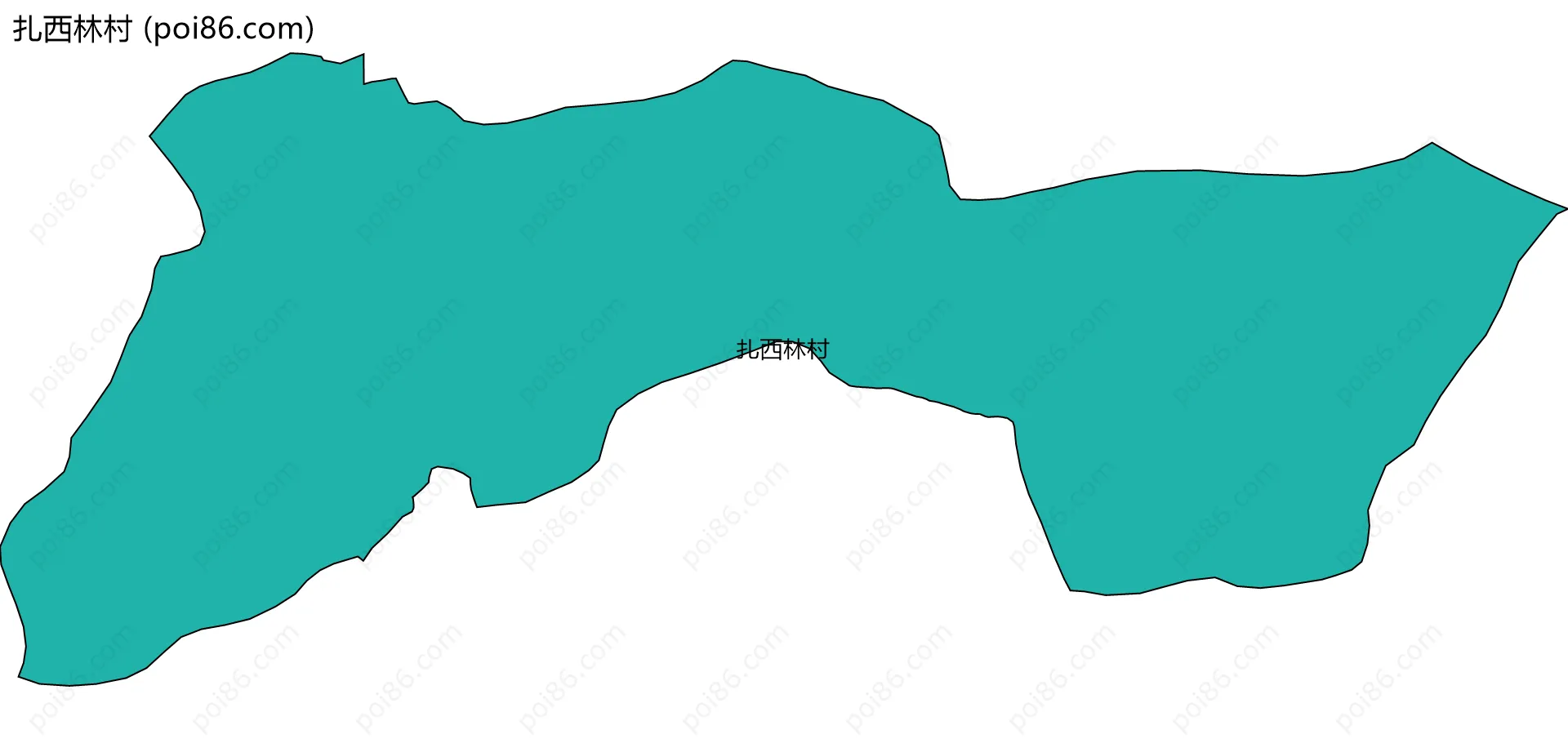 扎西林村边界地图