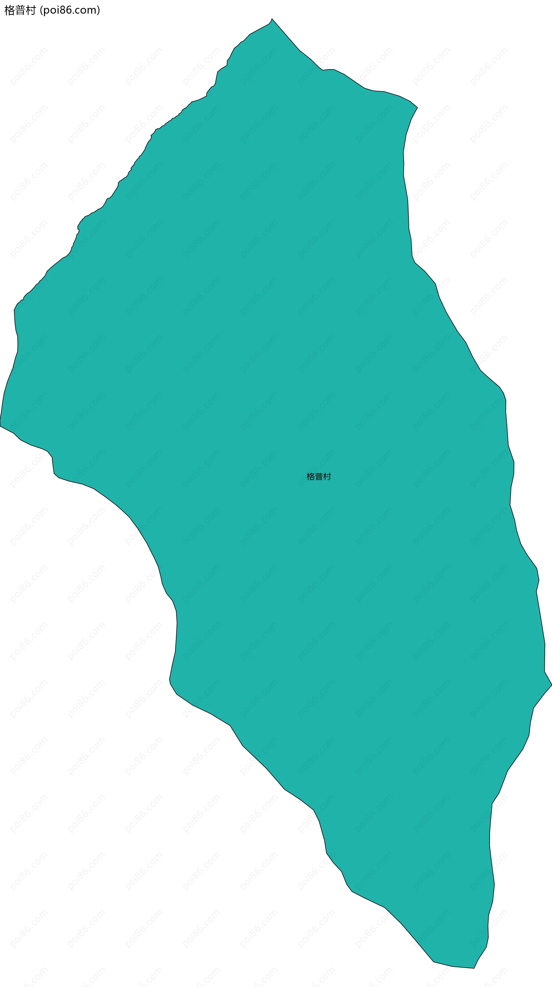 格普村边界地图