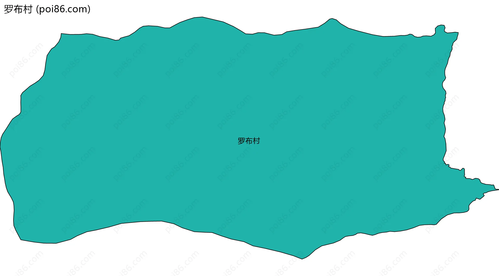 罗布村边界地图