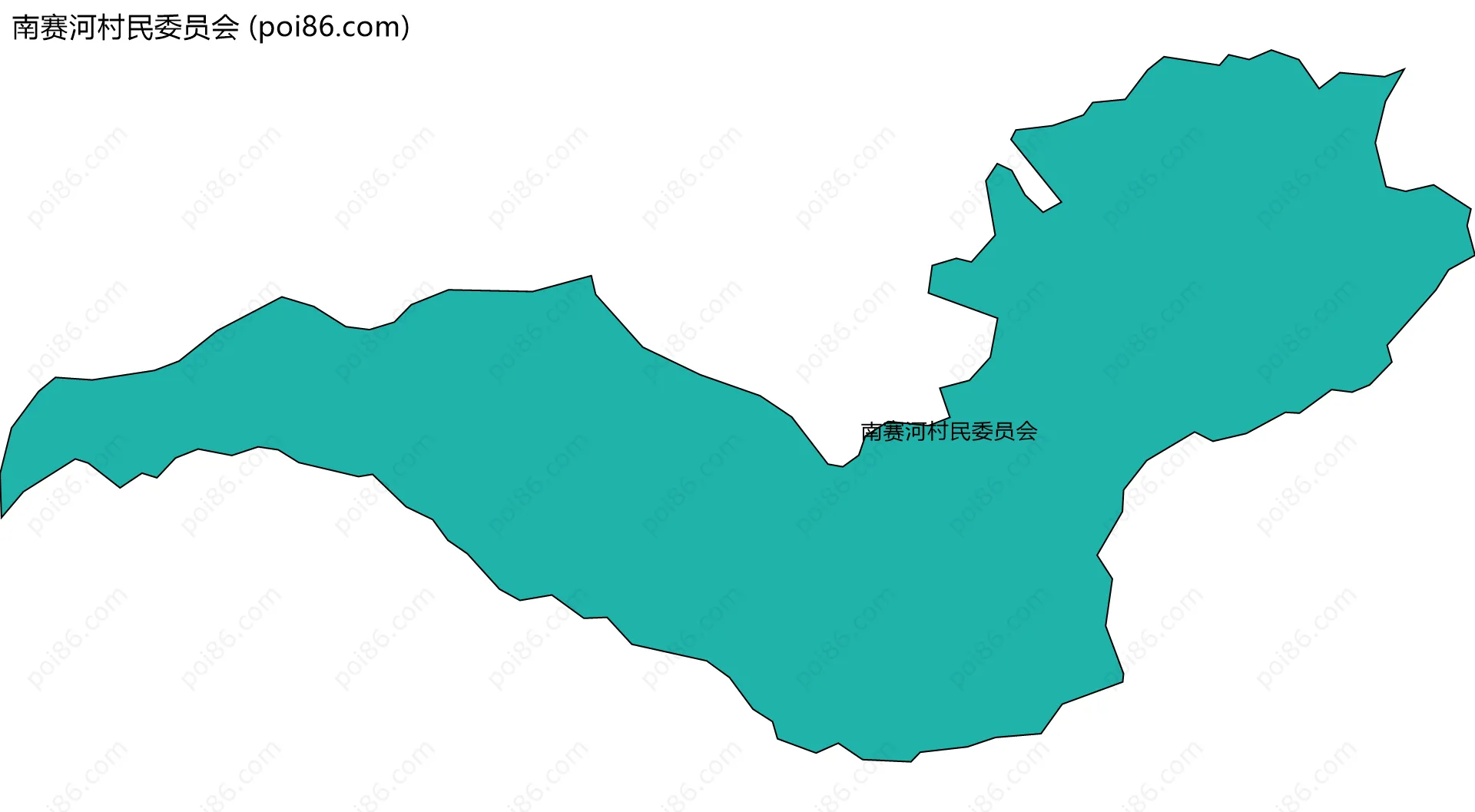 南赛河村民委员会边界地图