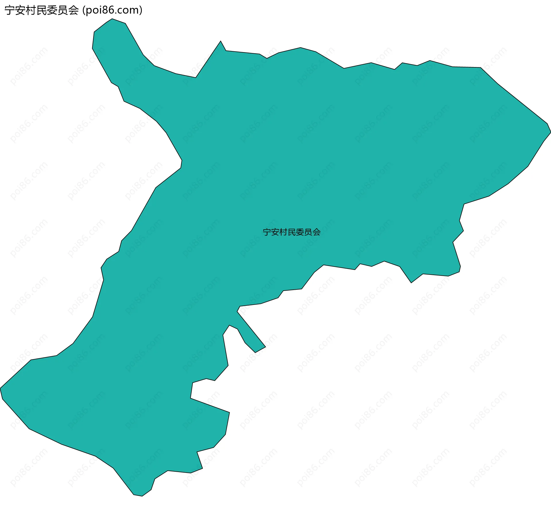 宁安村民委员会边界地图