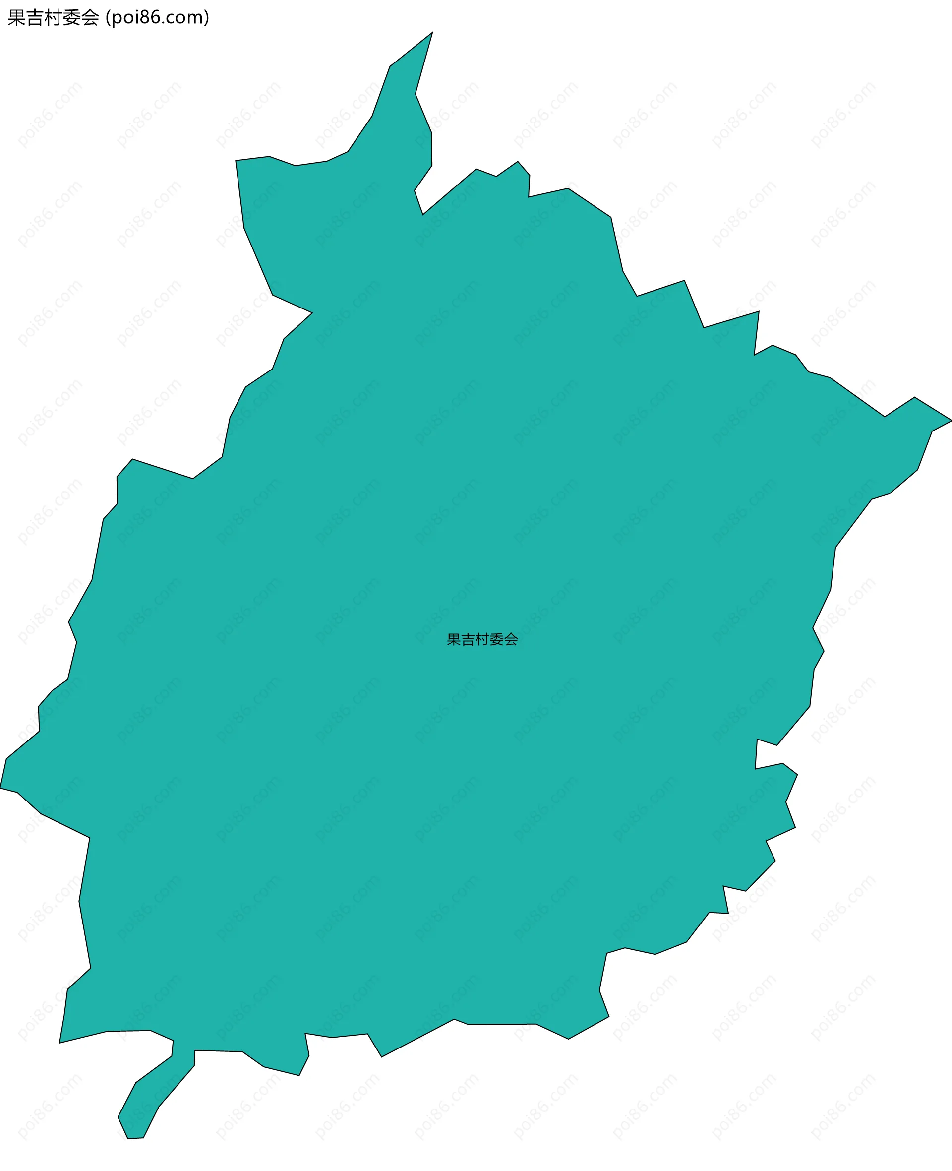 果吉村委会边界地图