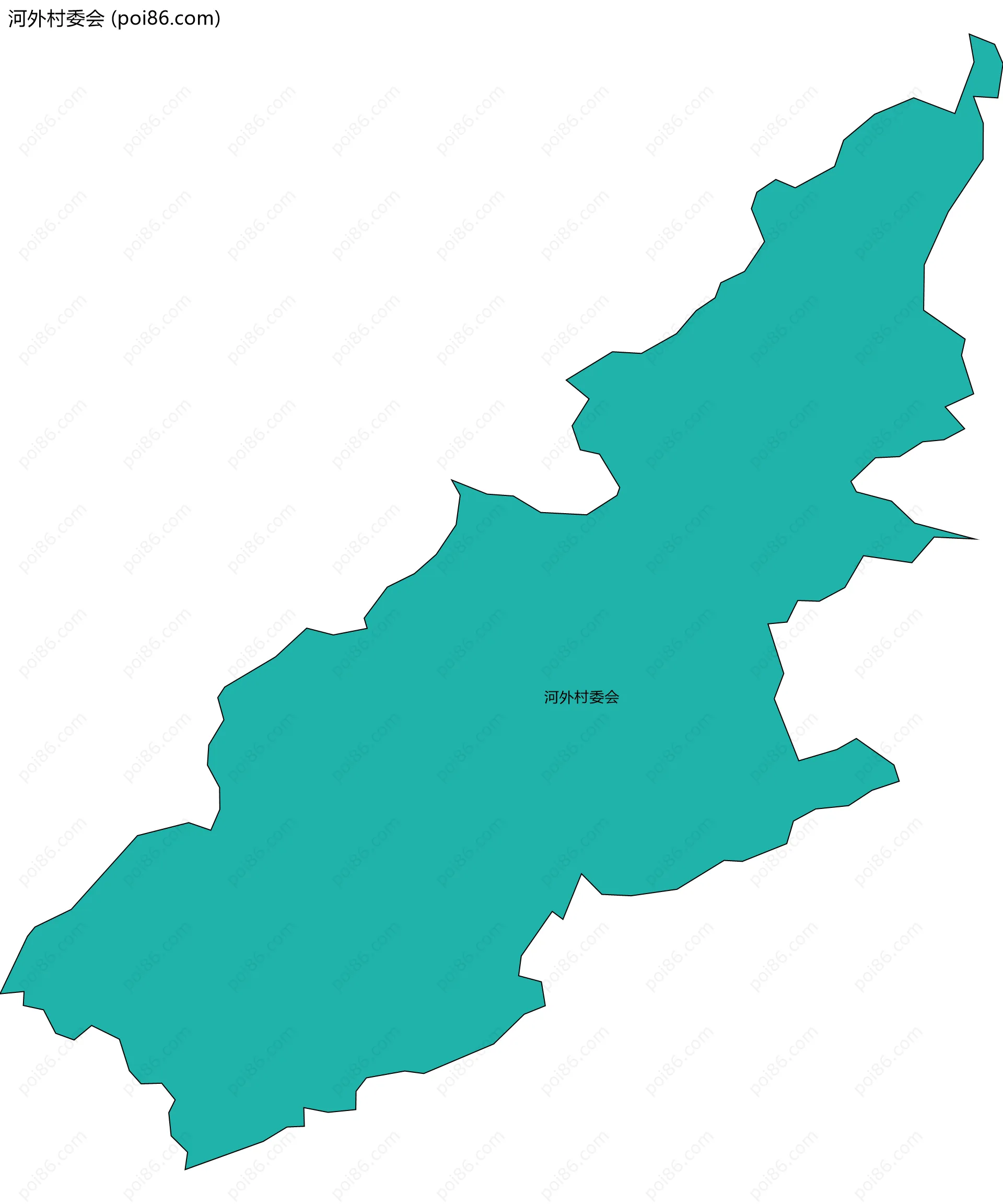 河外村委会边界地图