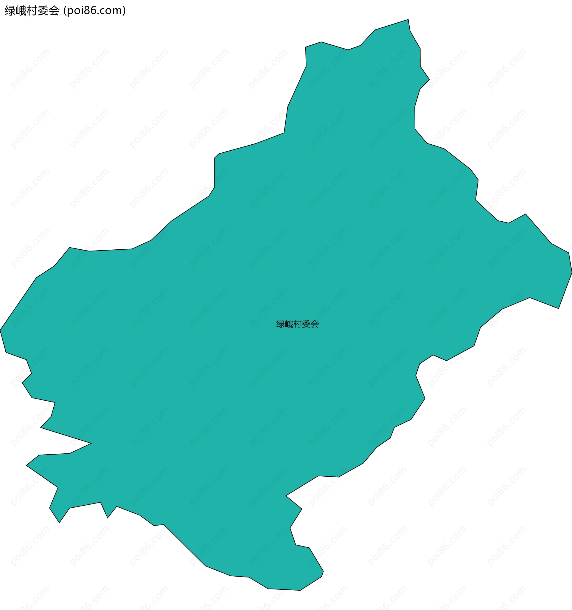 绿峨村委会边界地图