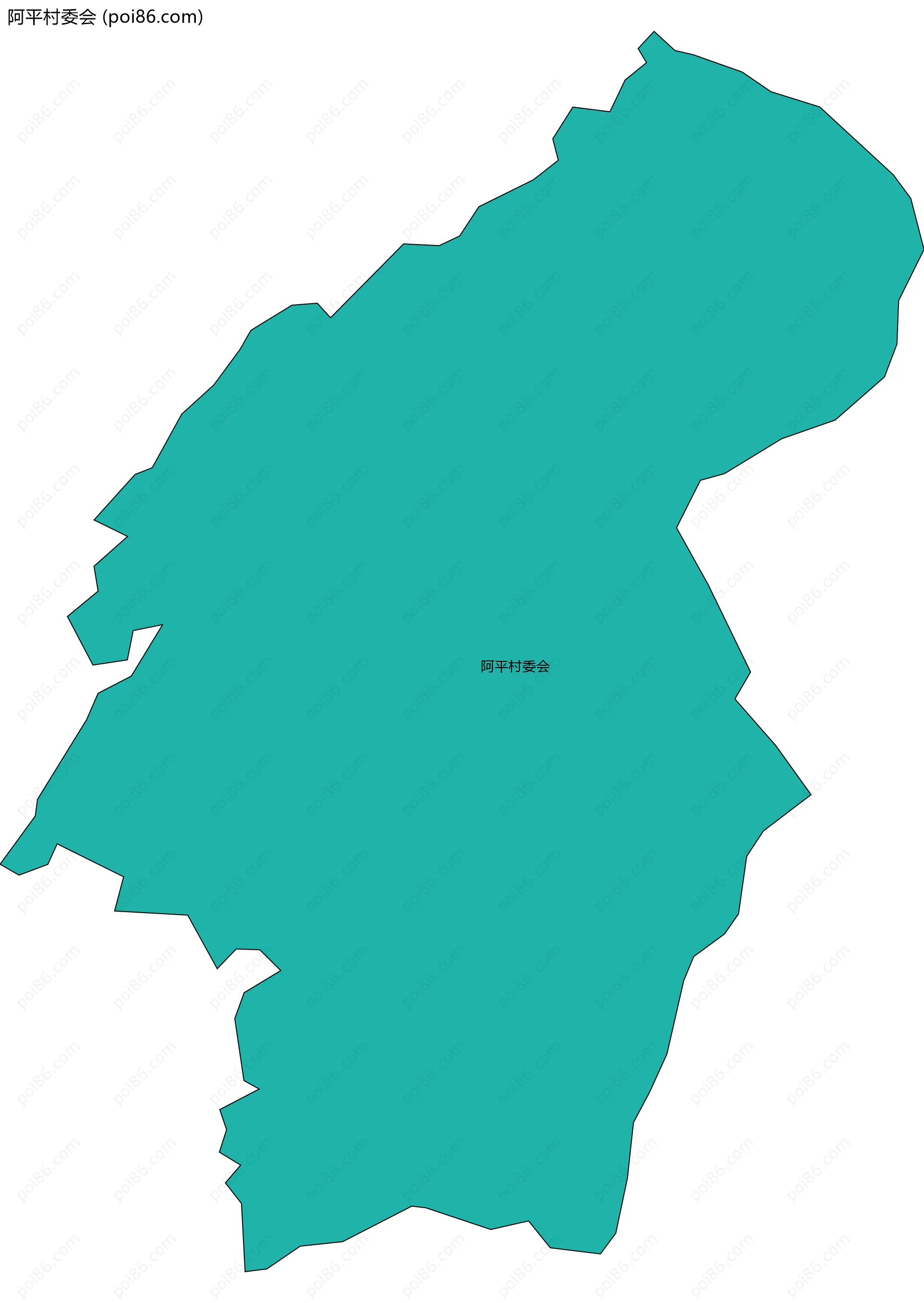 阿平村委会边界地图