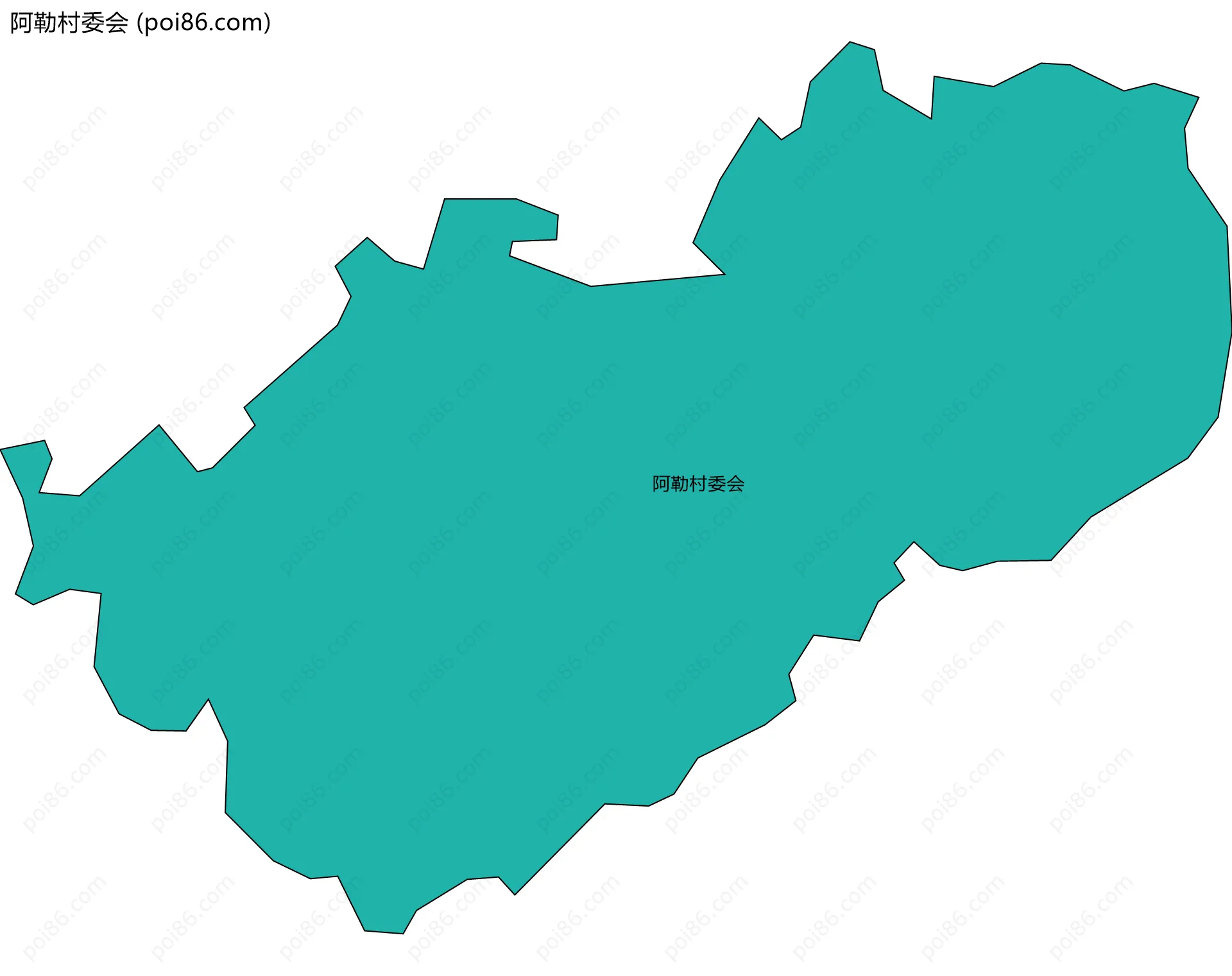 阿勒村委会边界地图