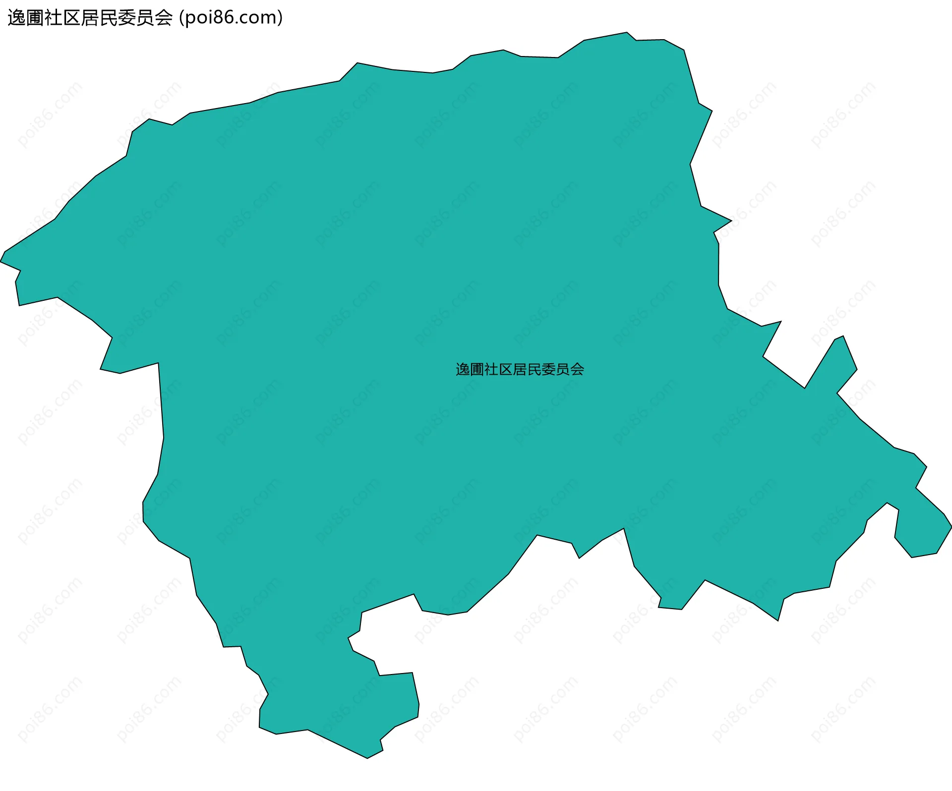 逸圃社区居民委员会边界地图