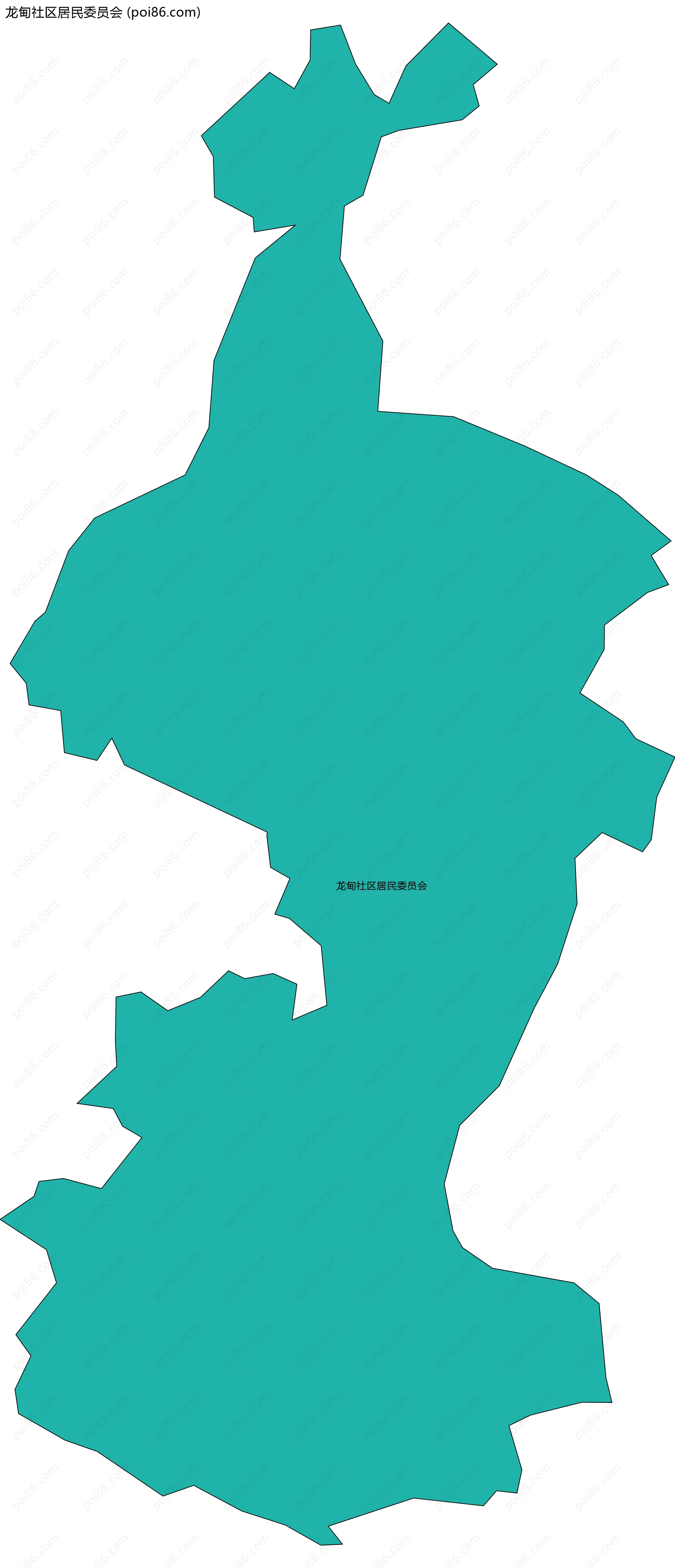 龙甸社区居民委员会边界地图