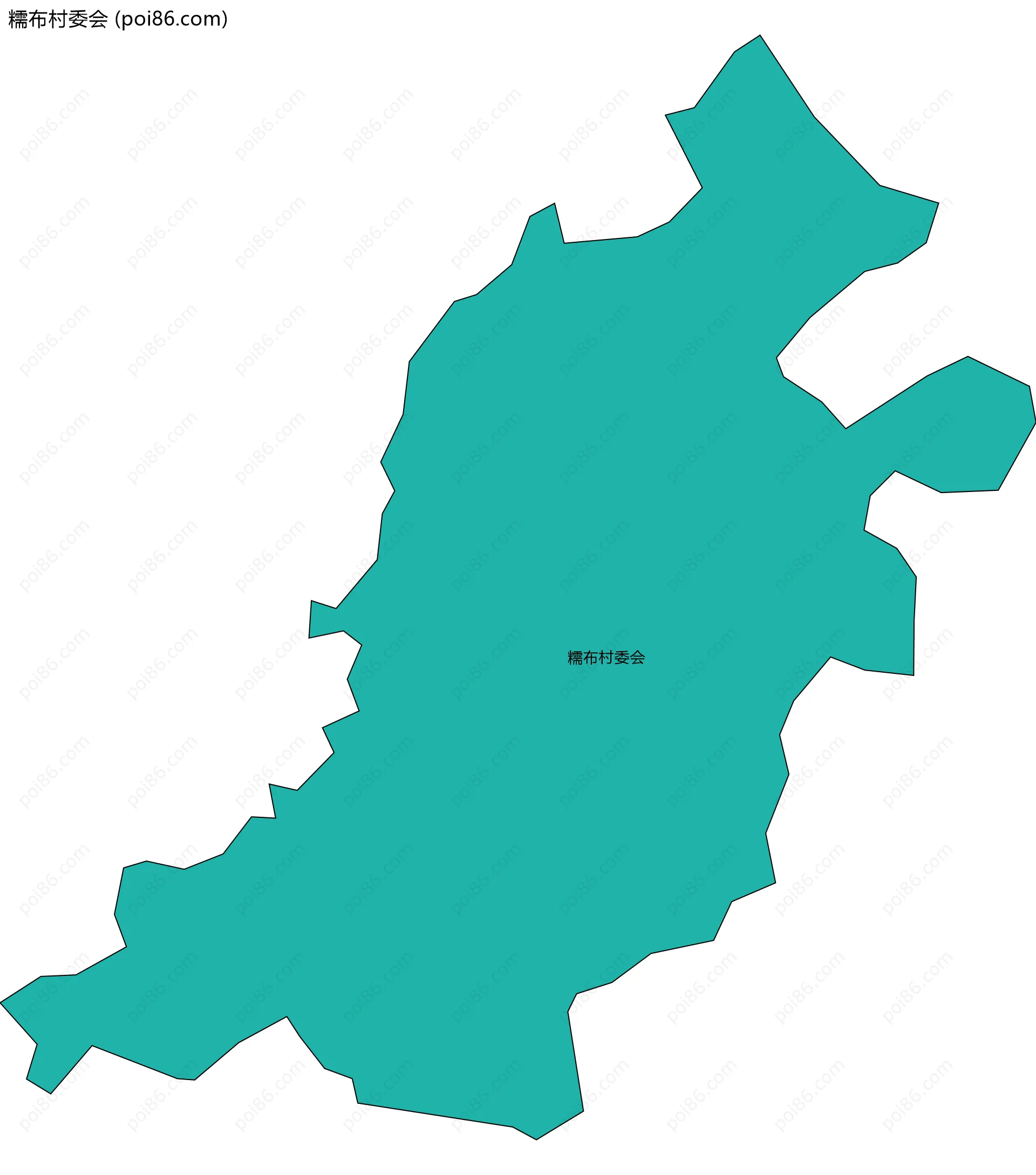 糯布村委会边界地图