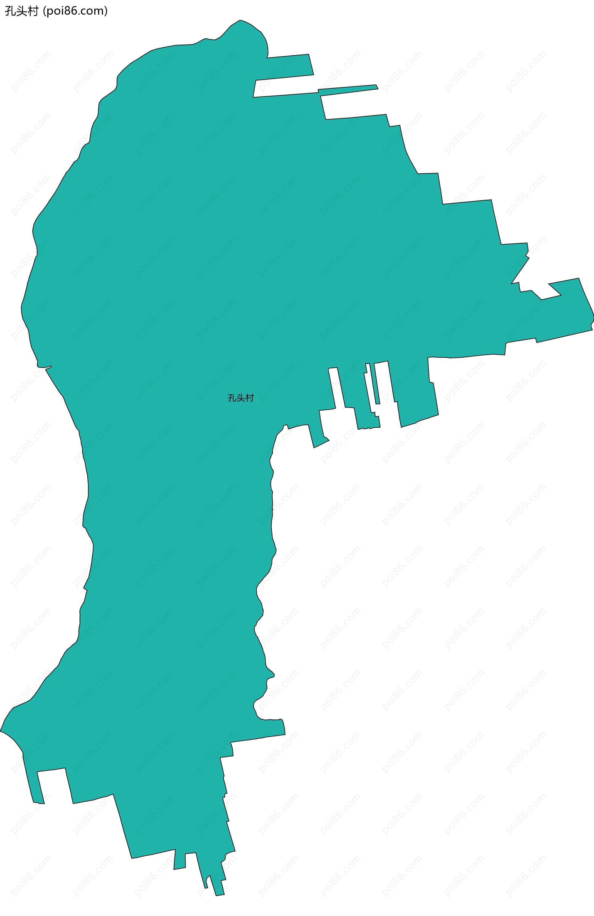 孔头村边界地图