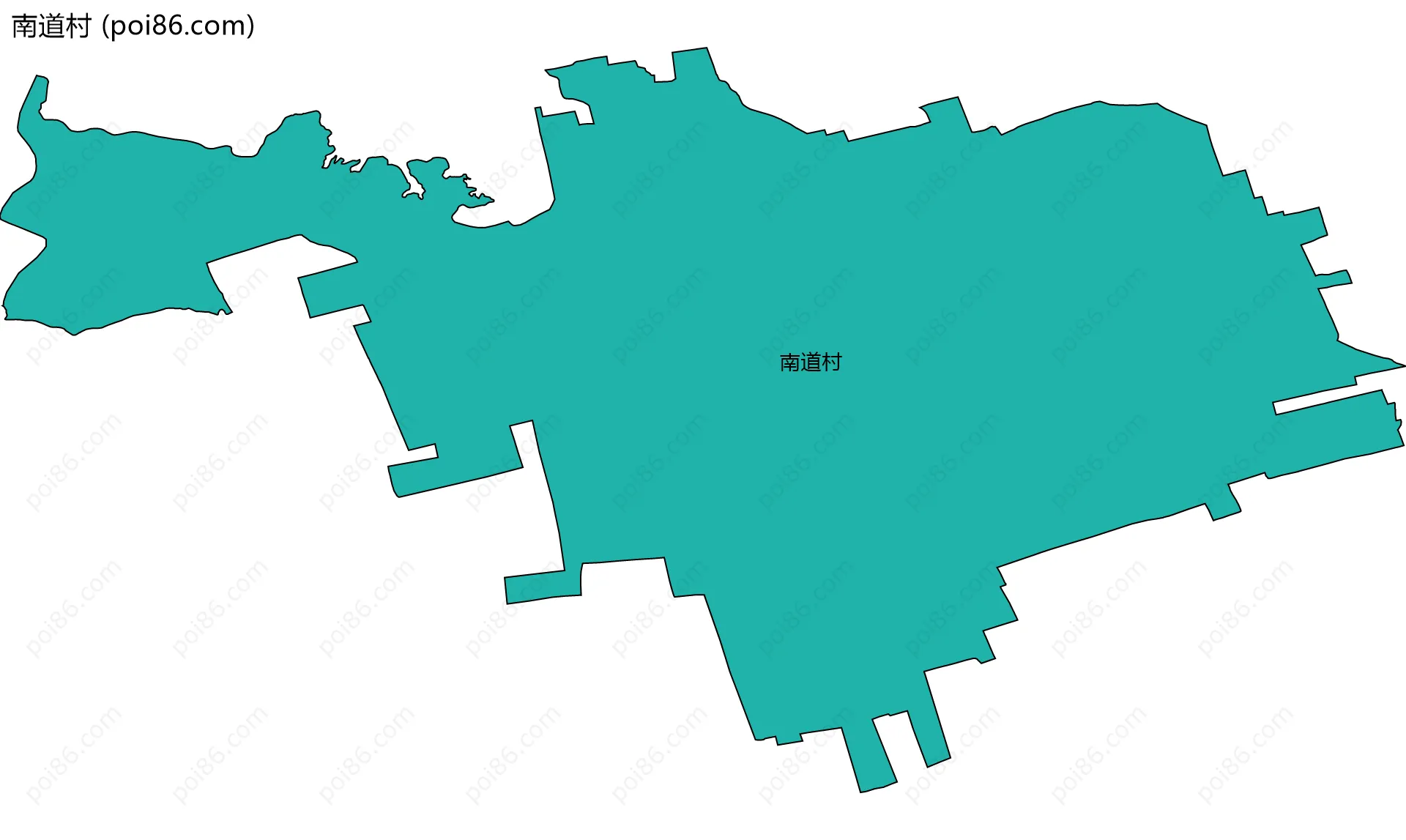 南道村边界地图