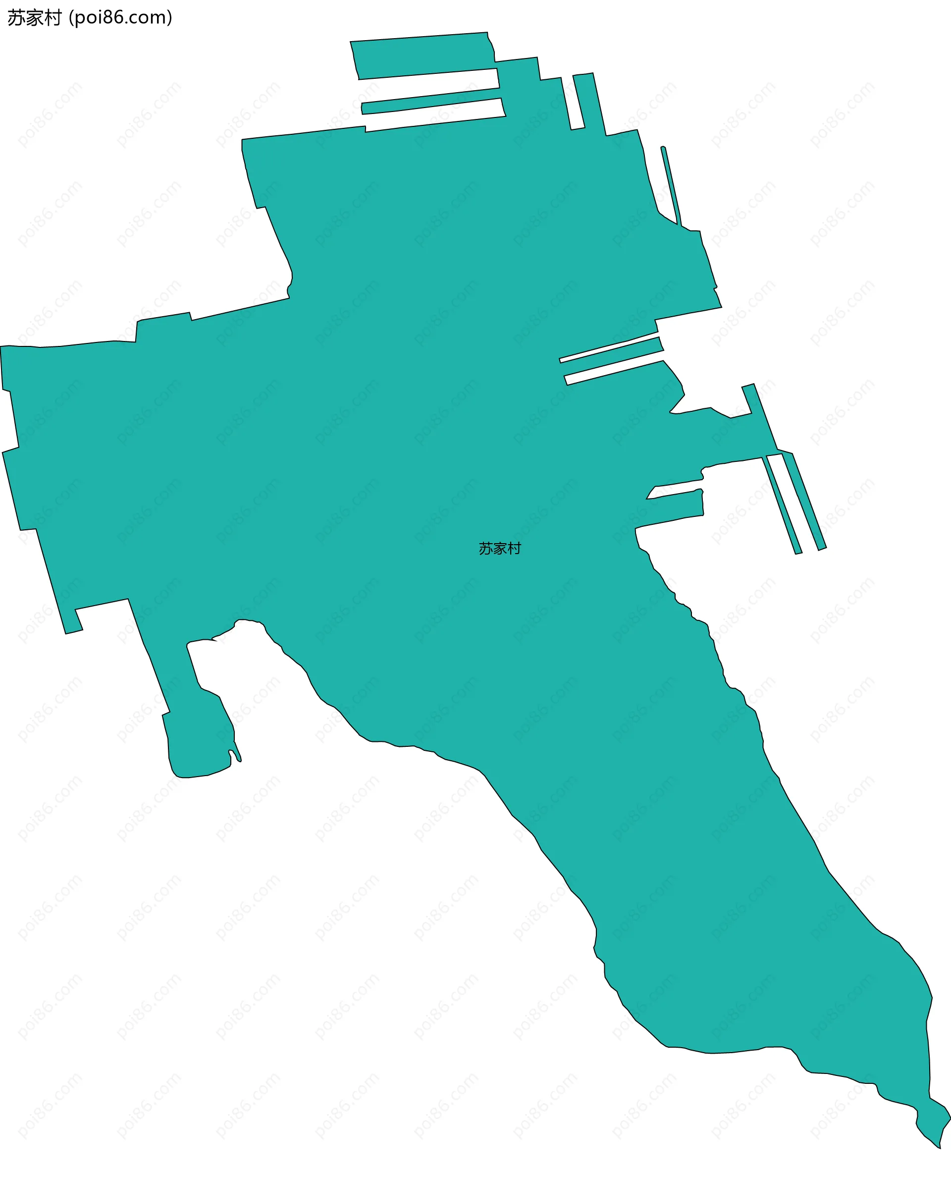 苏家村边界地图