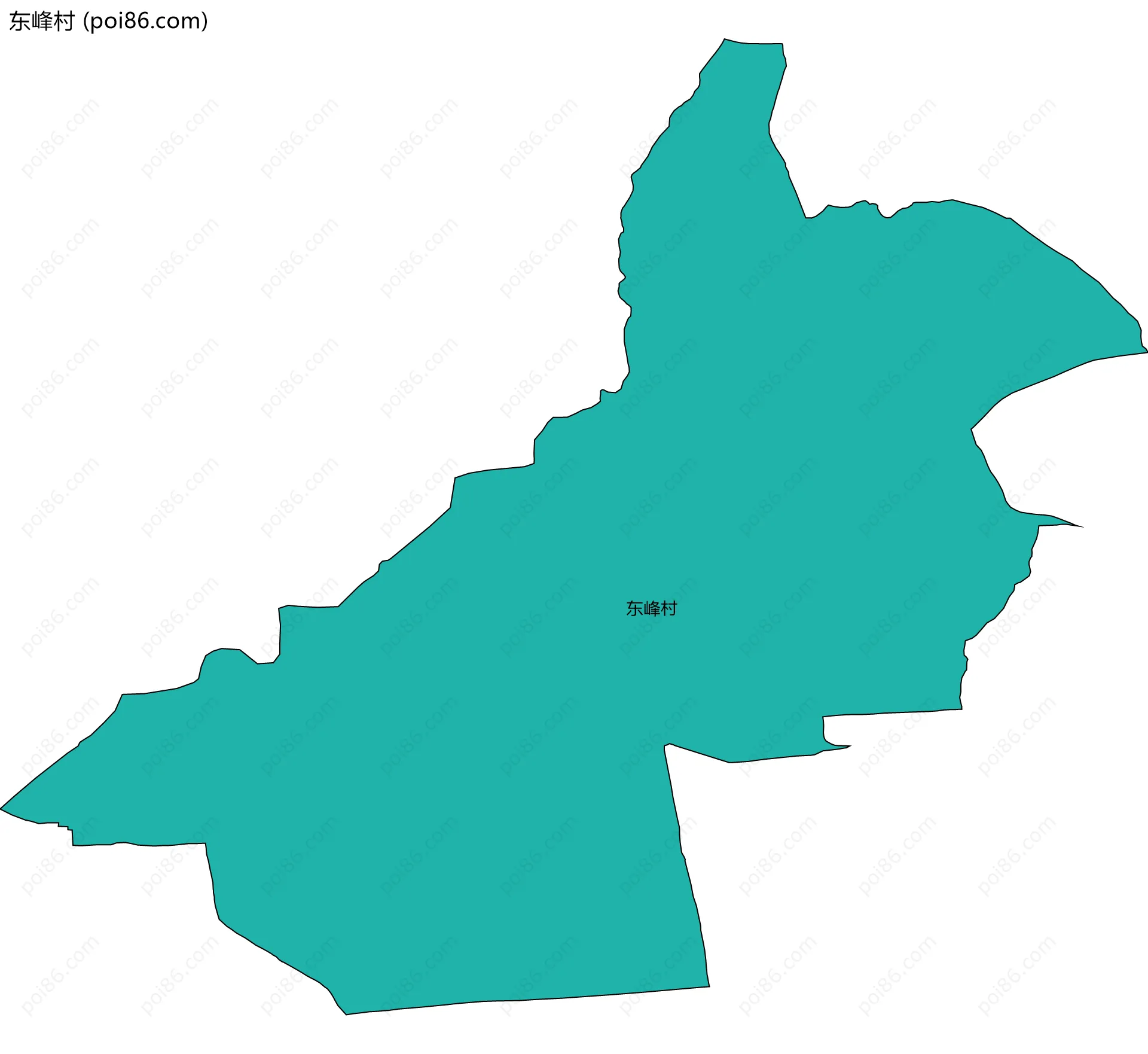 东峰村边界地图