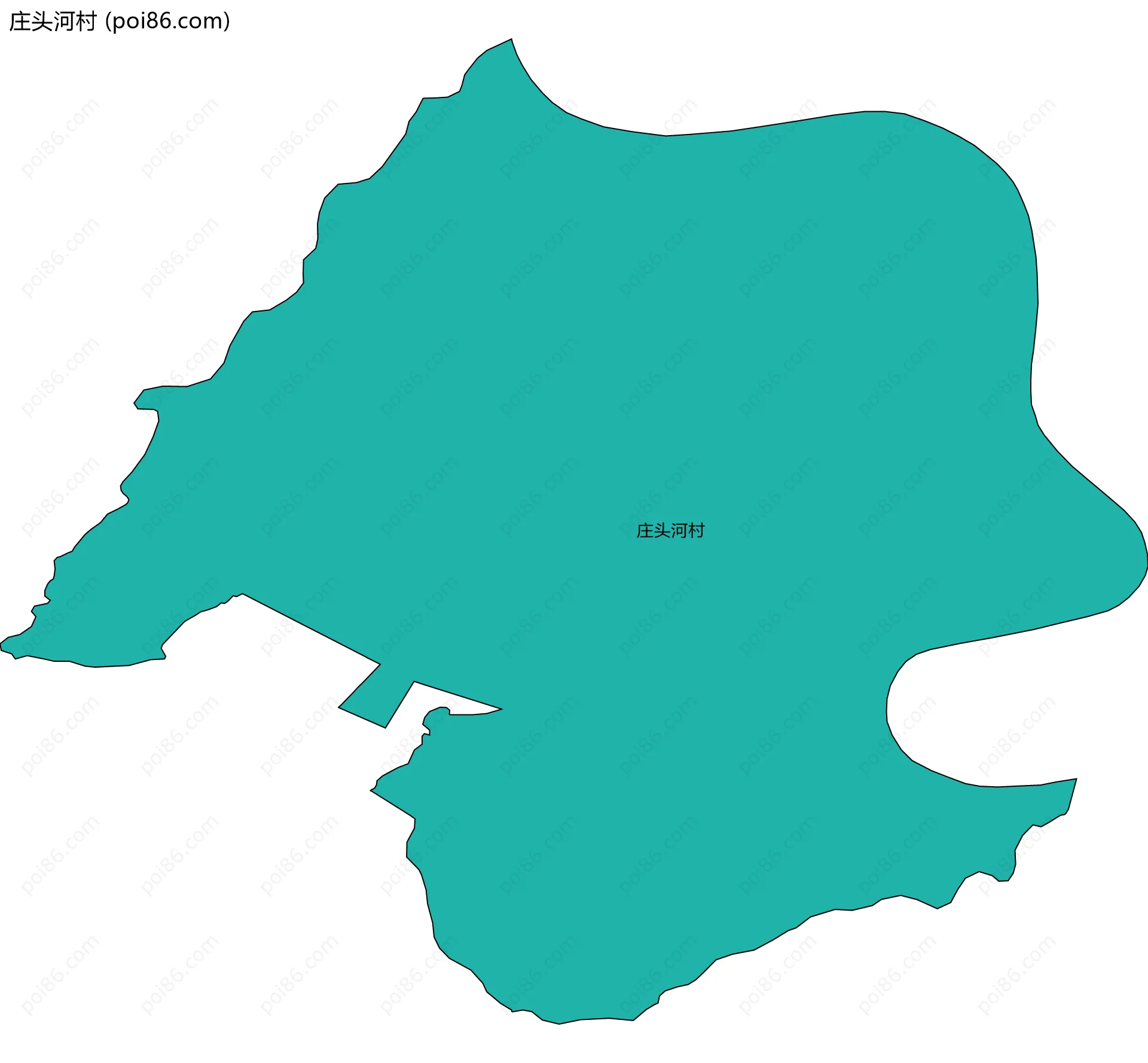 庄头河村边界地图