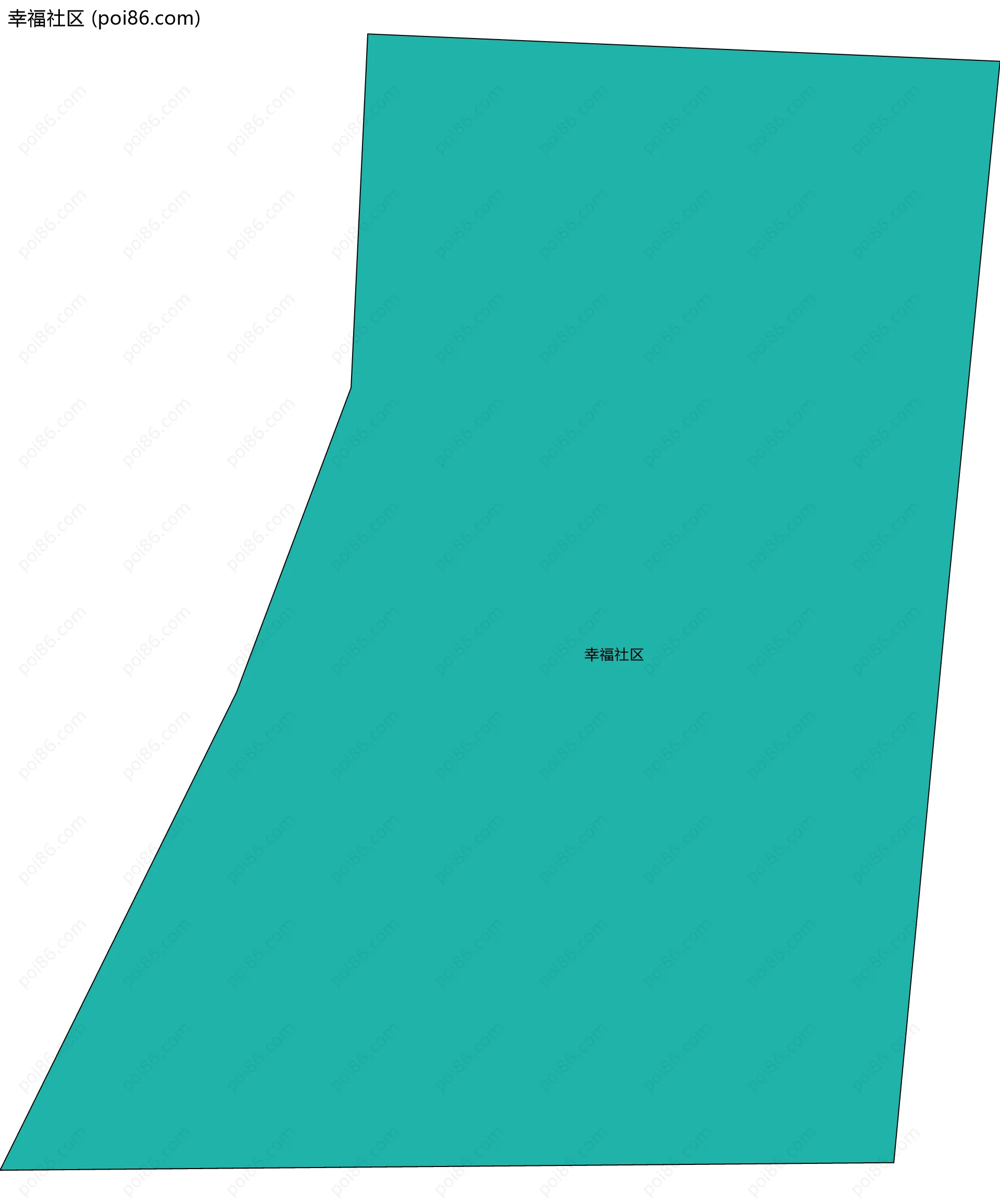 幸福社区边界地图