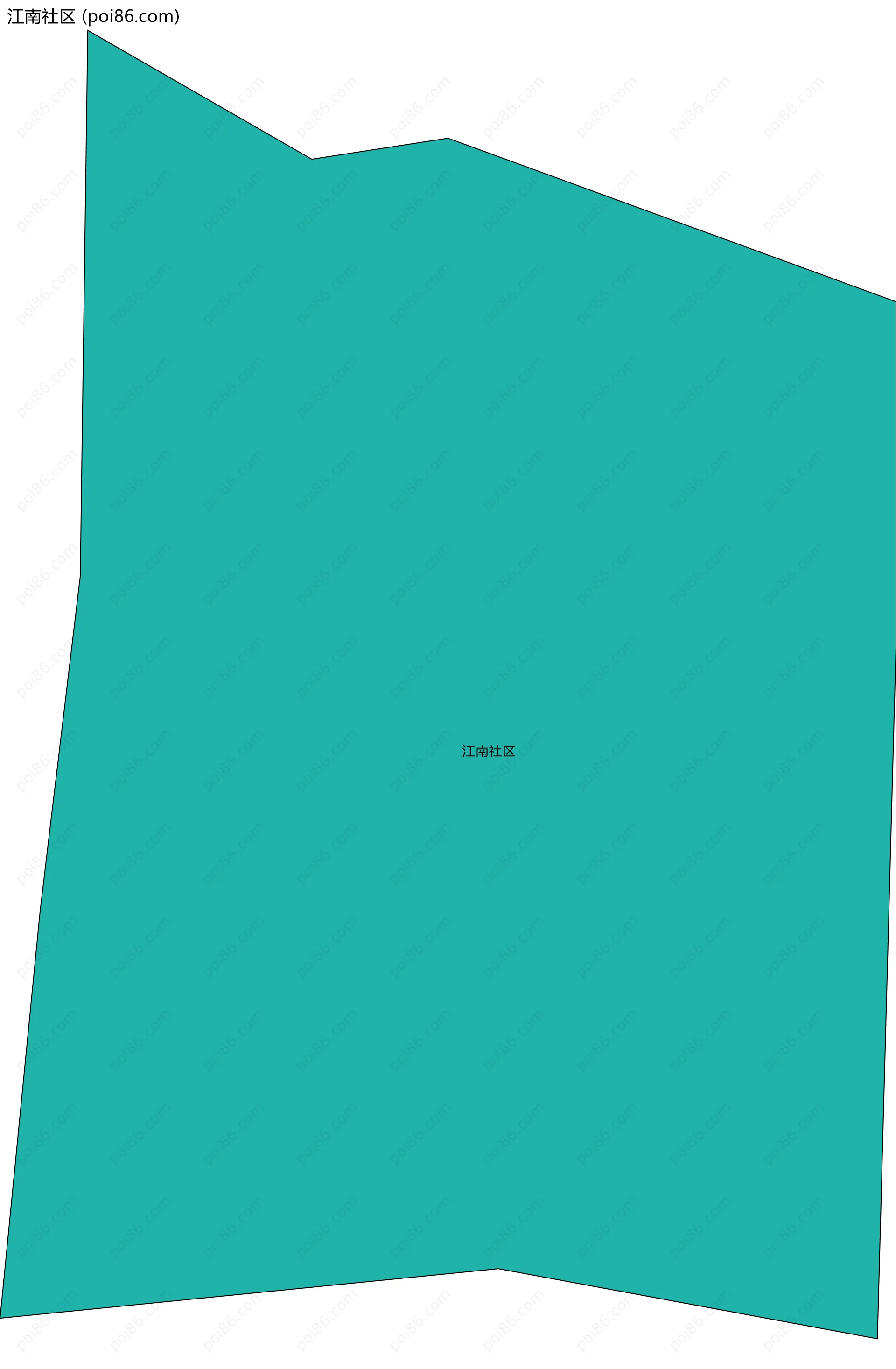 江南社区边界地图