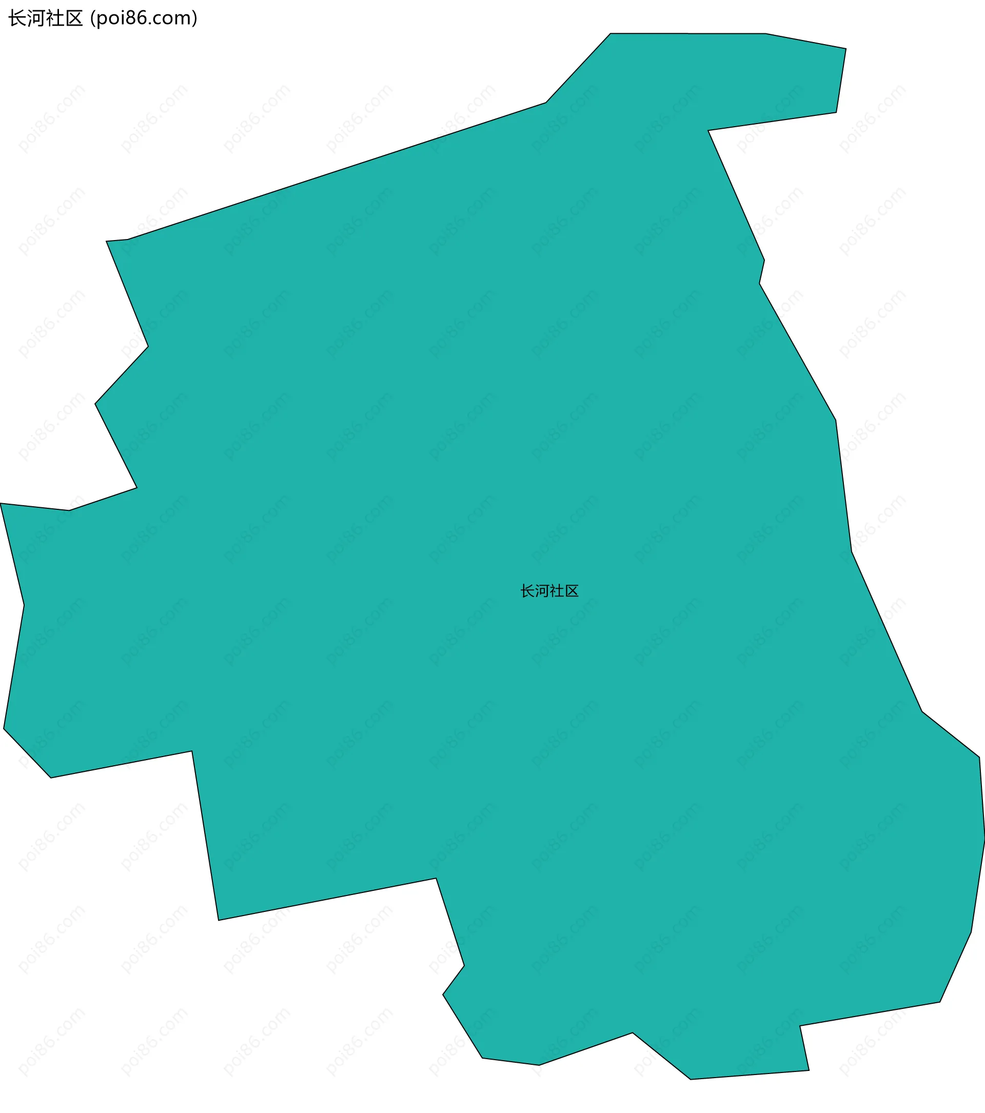 长河社区边界地图