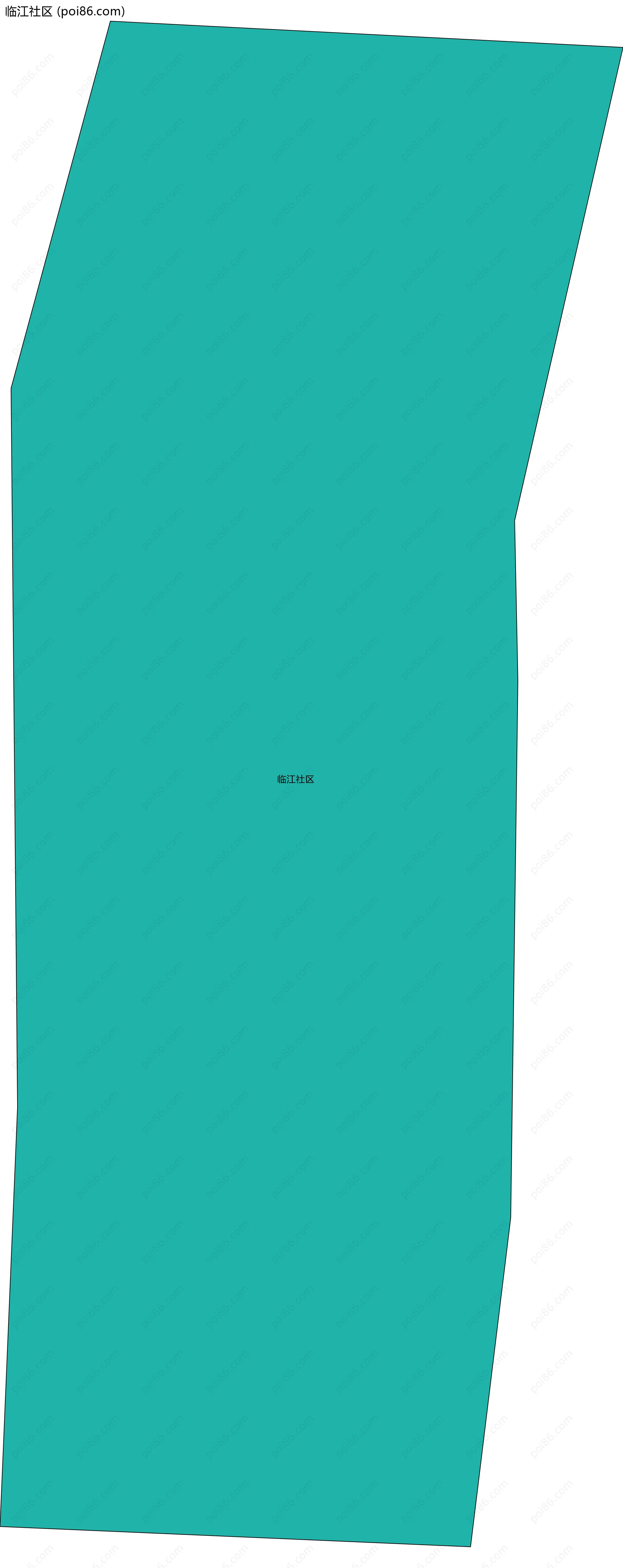 临江社区边界地图